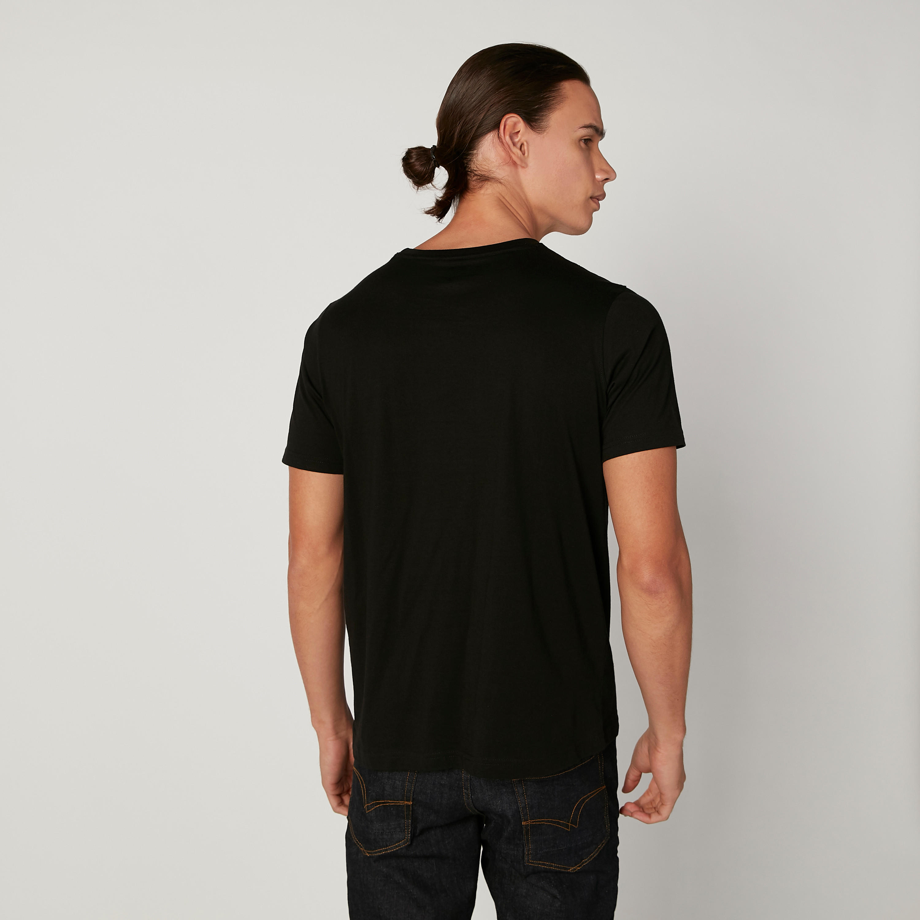Slim Fit Printed T-shirt with Round Neck and Short Sleeves-men-clothing-tshirtsandpolos-tshirts-image-4