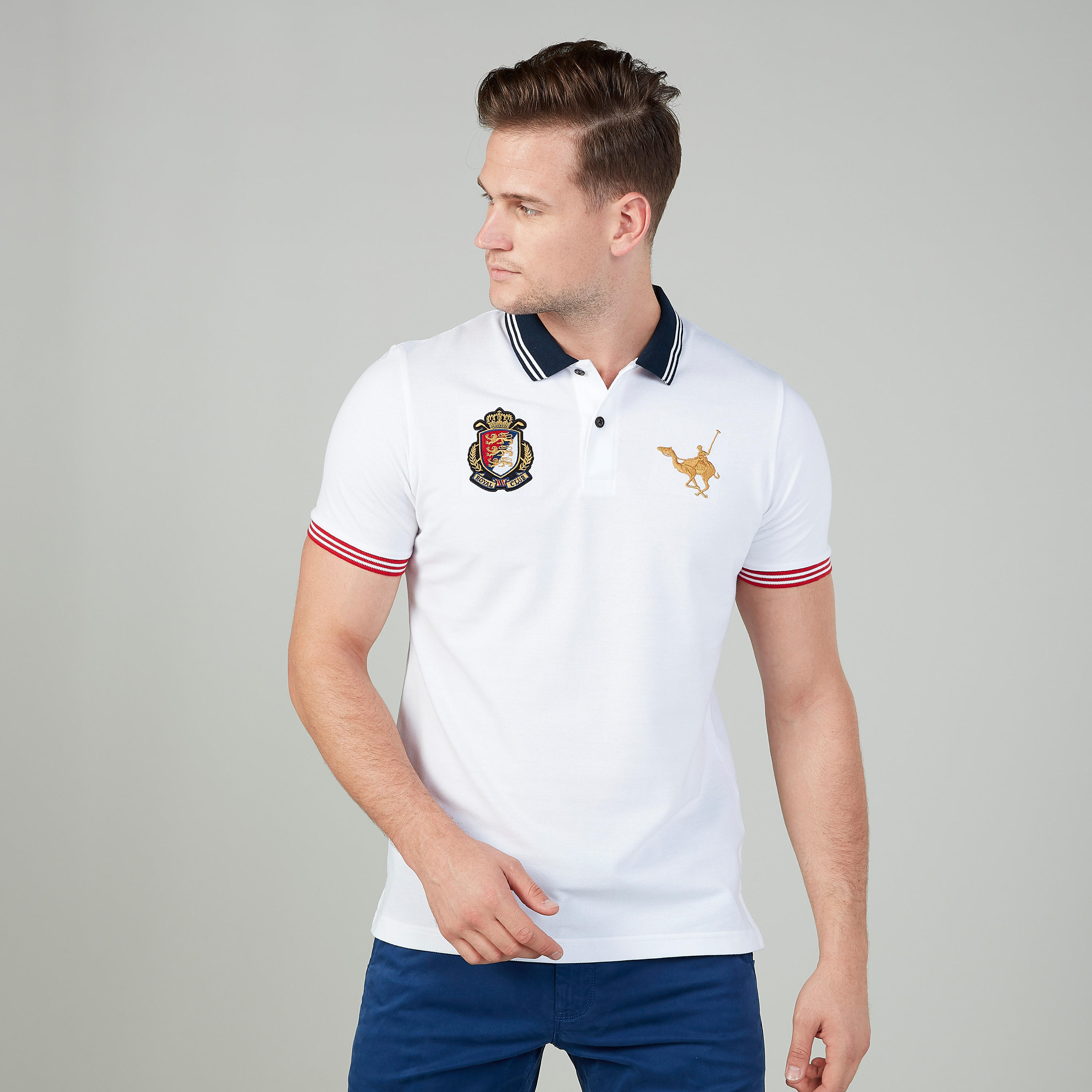 تيشيرت مستدام سليم مطرّز بياقة بولو-men-clothing-tshirtsandpolos-polos-image-1
