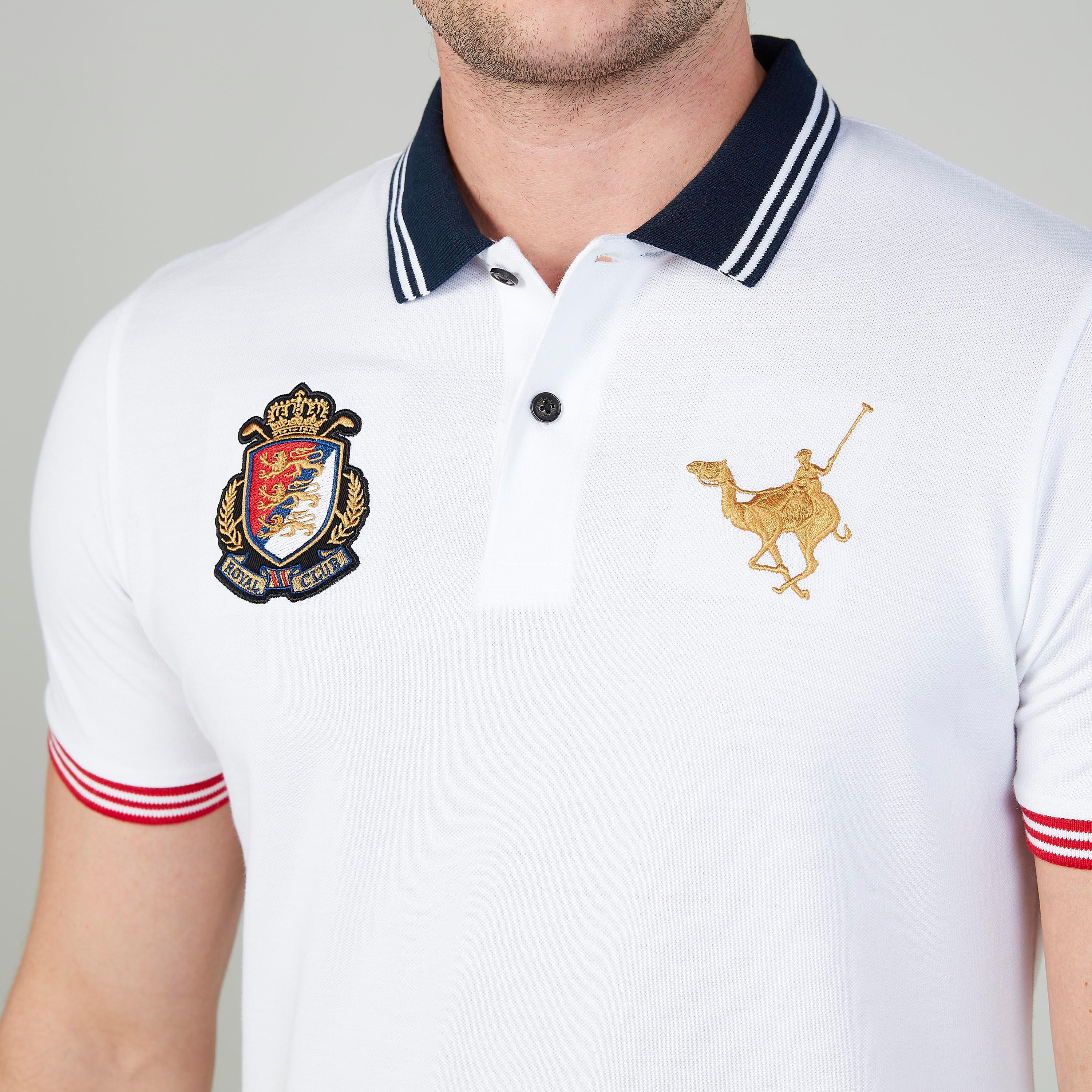 تيشيرت مستدام سليم مطرّز بياقة بولو-men-clothing-tshirtsandpolos-polos-image-3