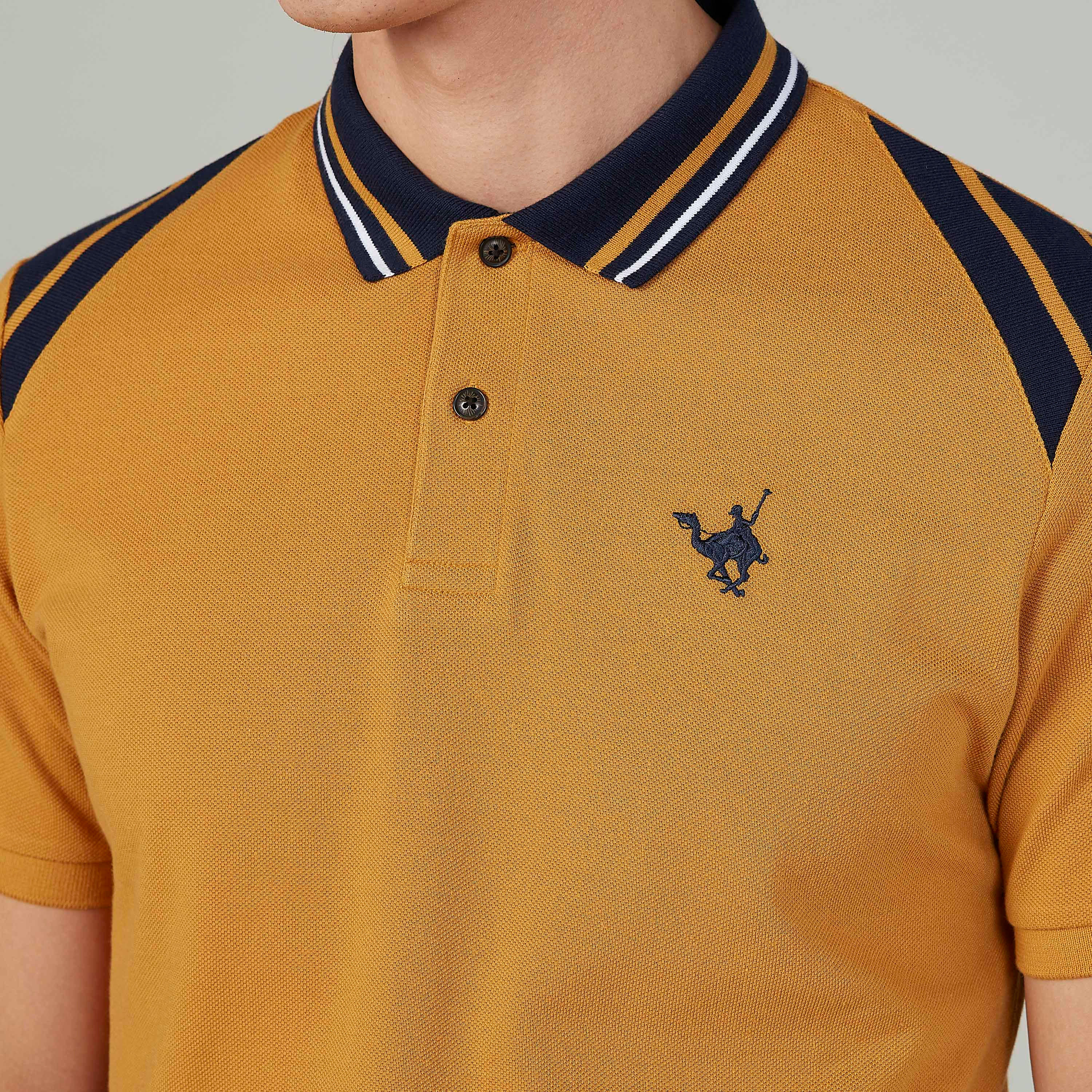 تيشيرت مستدام بولو سليم بياقة مخططة-men-clothing-tshirtsandpolos-polos-image-3