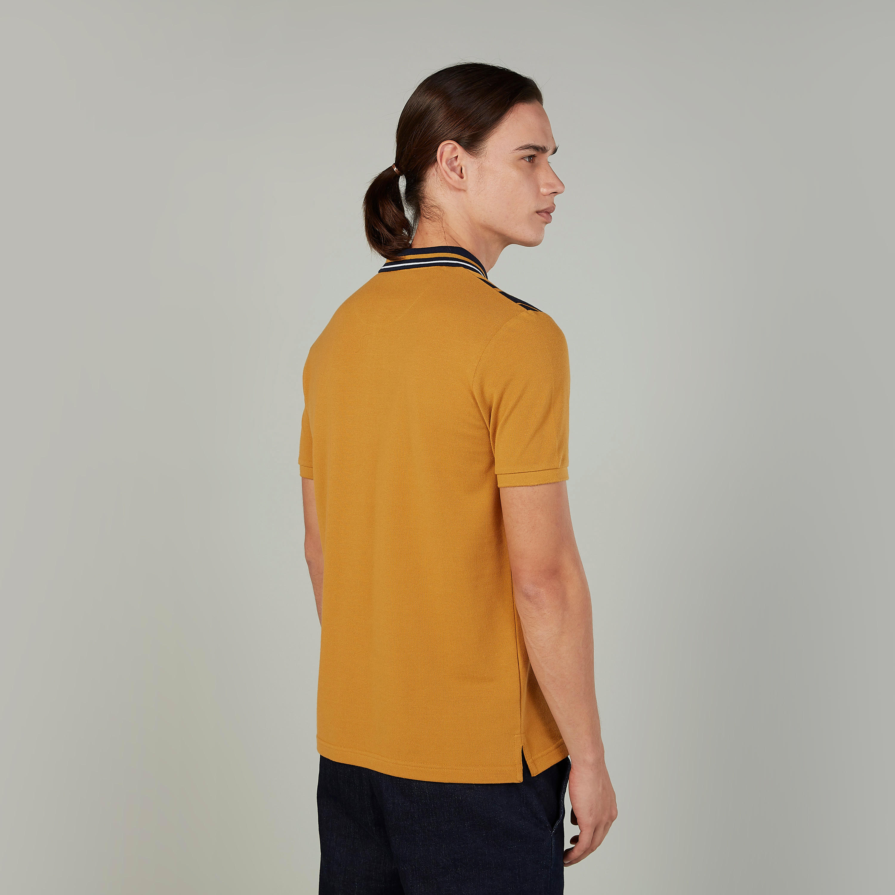 تيشيرت مستدام بولو سليم بياقة مخططة-men-clothing-tshirtsandpolos-polos-image-4