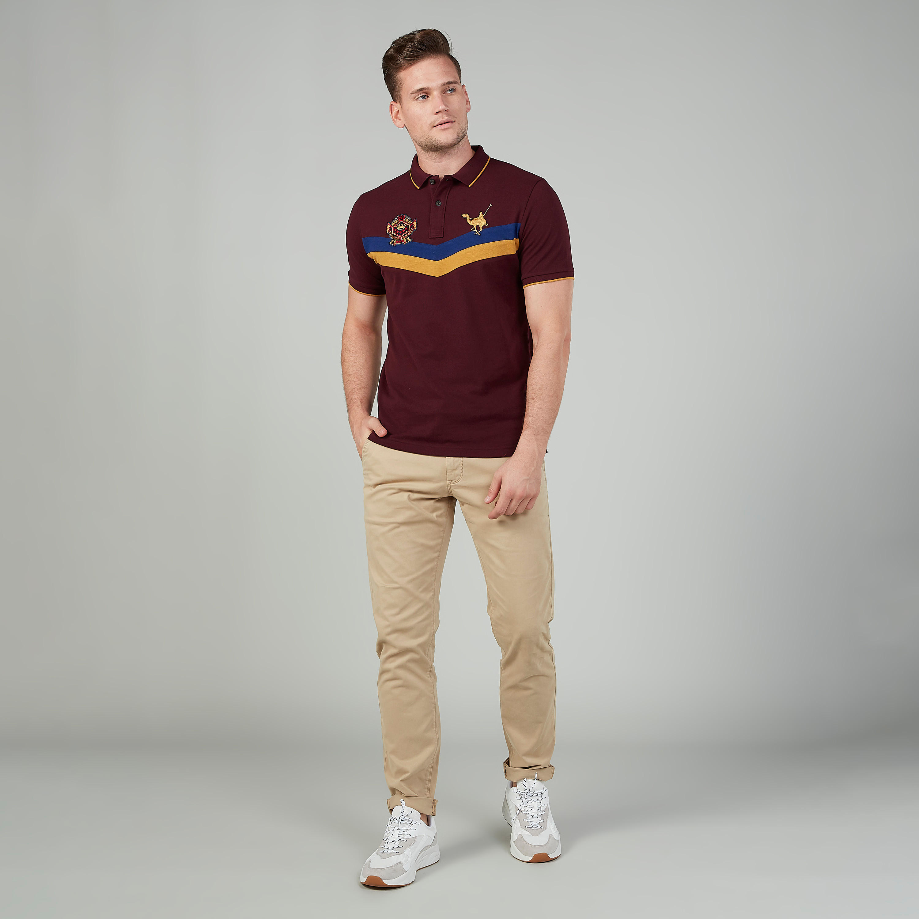 تيشيرت مستدام سليم بياقة بولو وأكمام قصيرة -men-clothing-tshirtsandpolos-polos-image-2