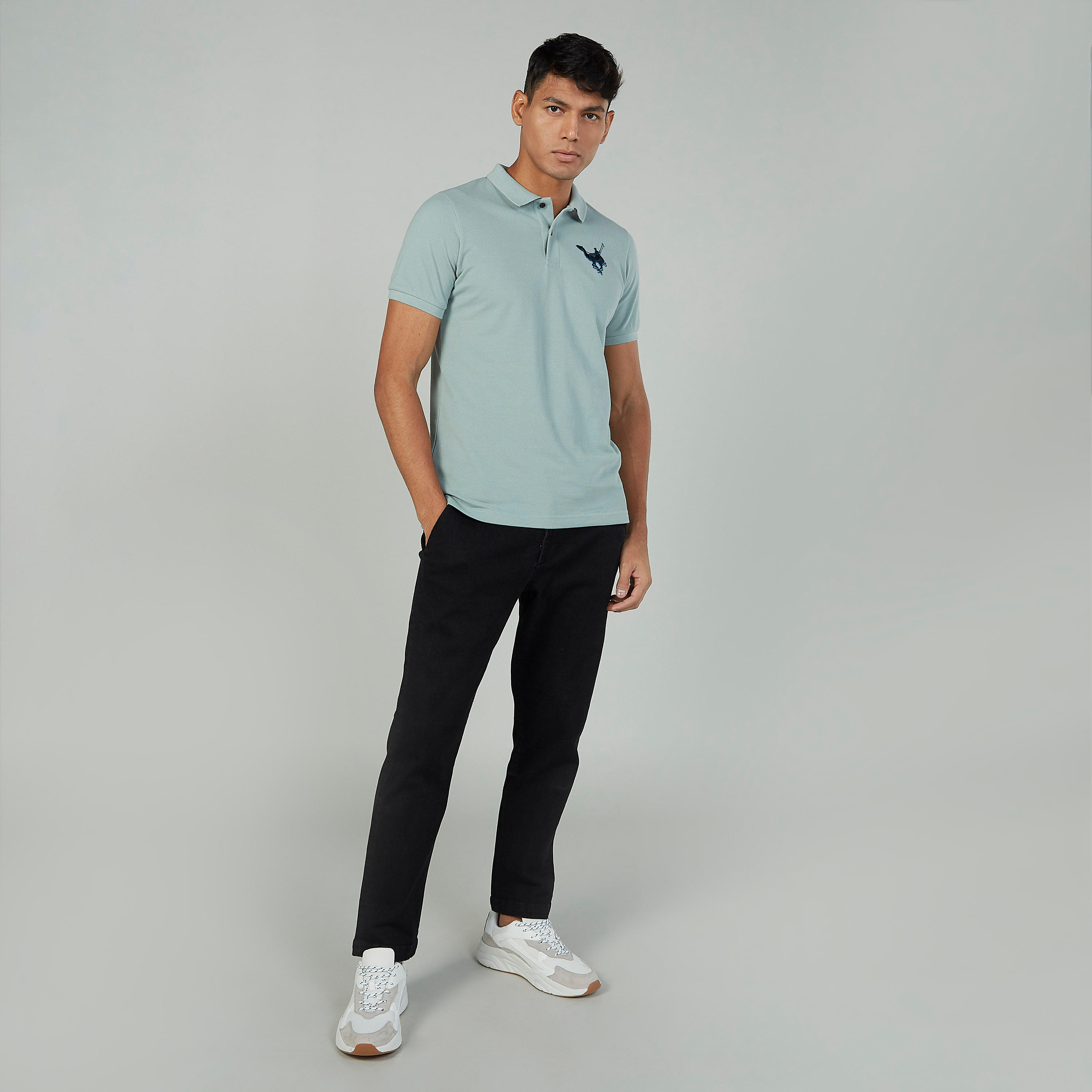 تيشيرت مستدام سليم مطرّز بياقة بولو-men-clothing-tshirtsandpolos-polos-image-2