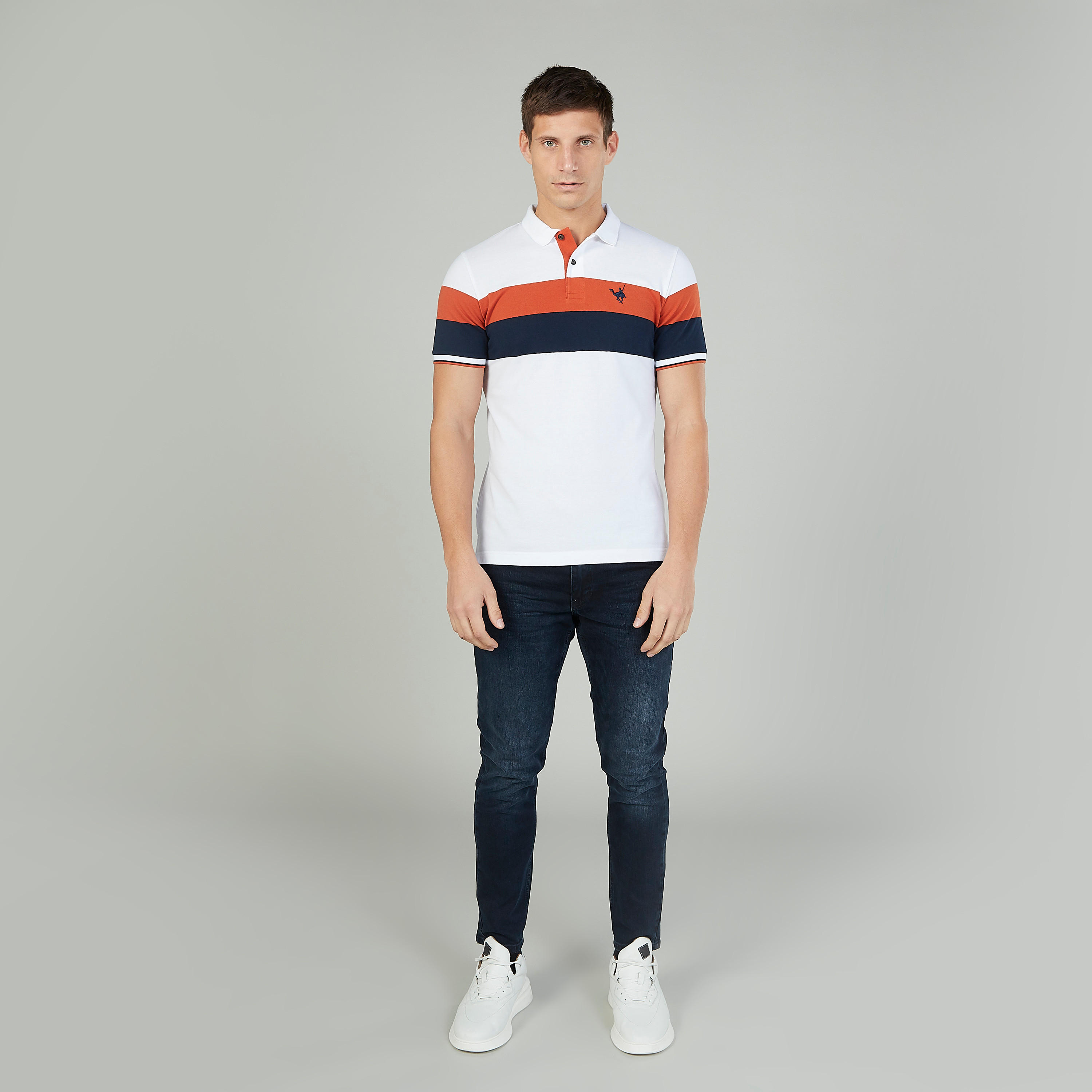 تيشيرت بولو مخطّط بأكمام قصيرة-men-clothing-tshirtsandpolos-polos-image-2
