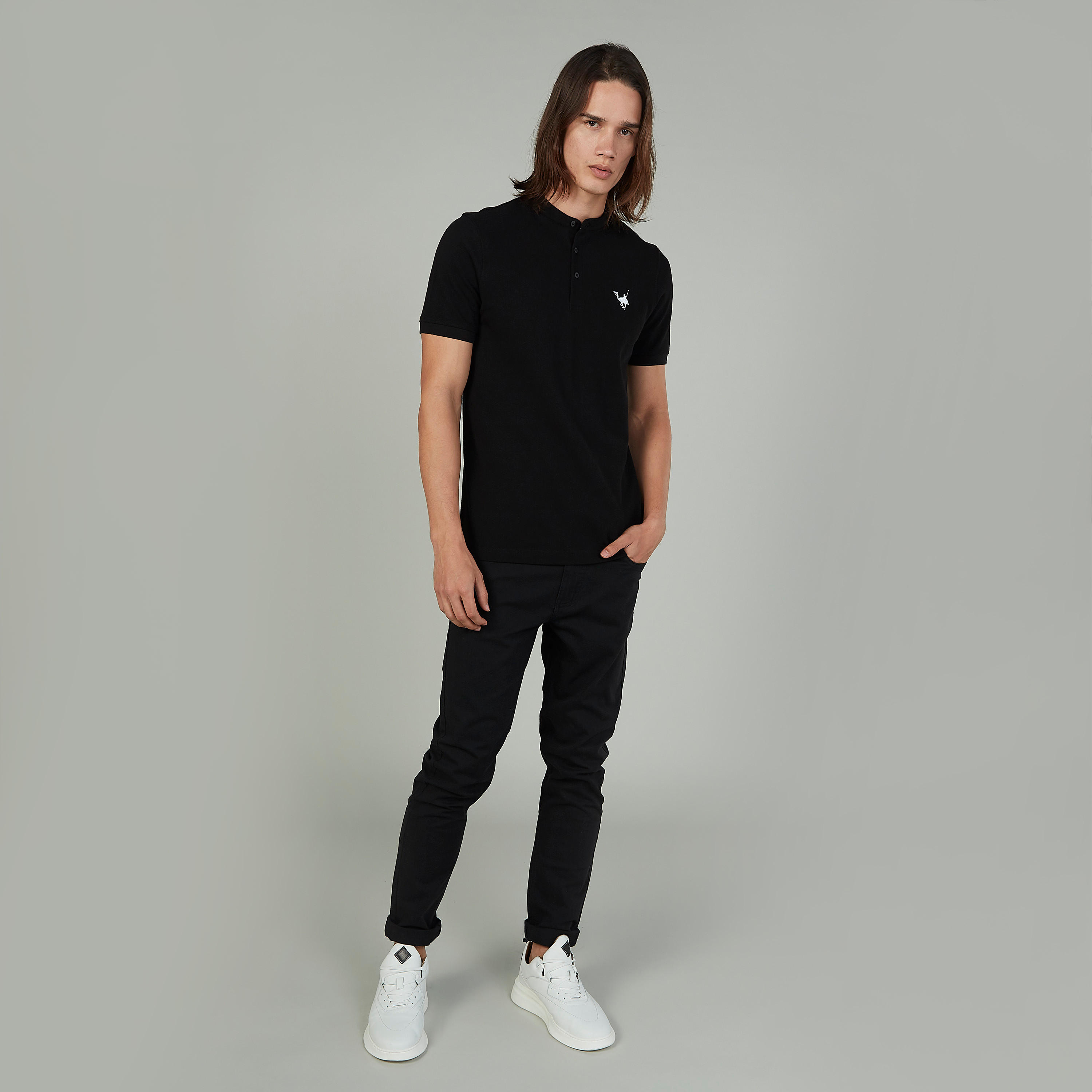 تيشيرت سادة  بياقة بولو وأكمام قصيرة-men-clothing-tshirtsandpolos-polos-image-2