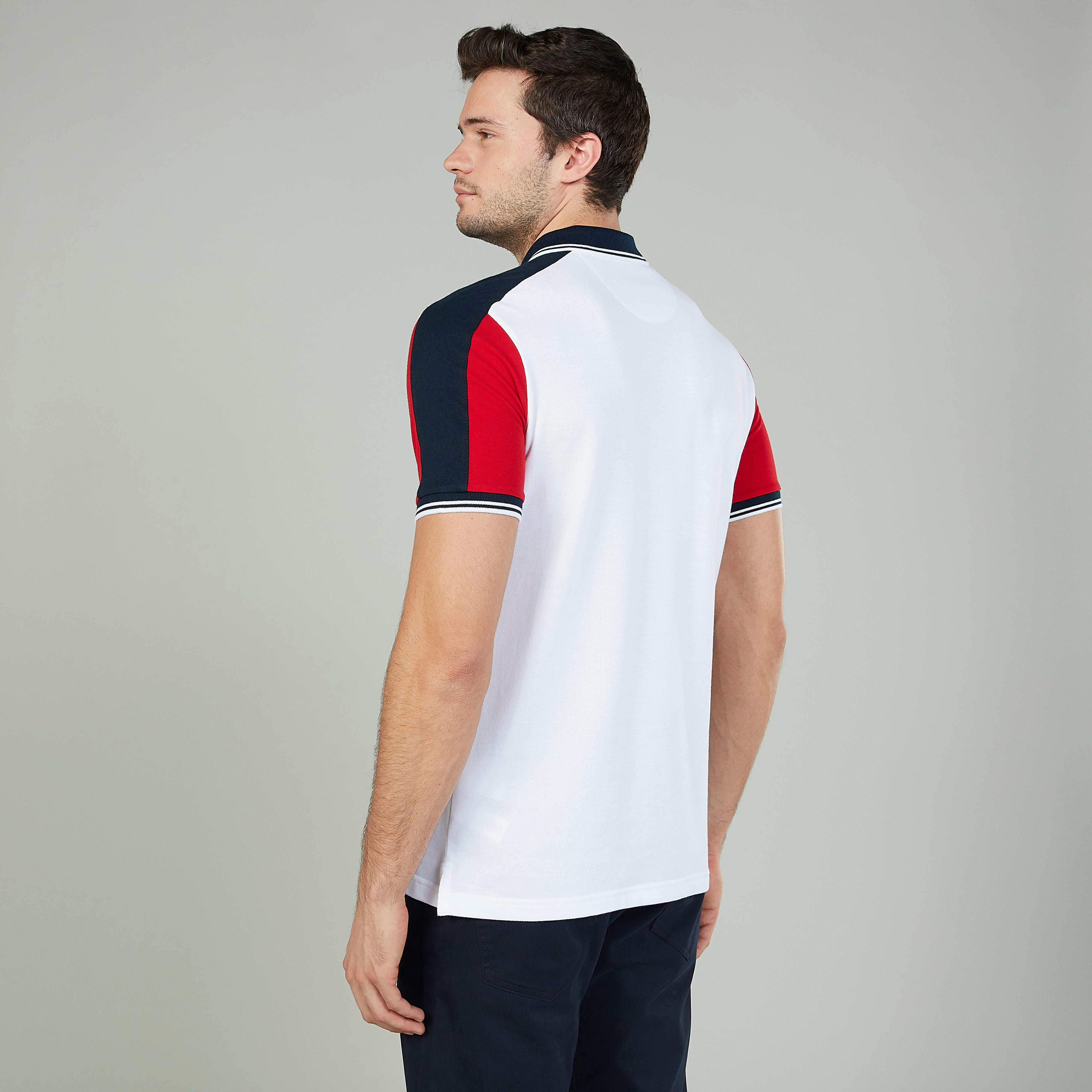تيشيرت مستدام بولو سليم فيت بارز الملمس بأكمام قصيرة-men-clothing-tshirtsandpolos-polos-image-4