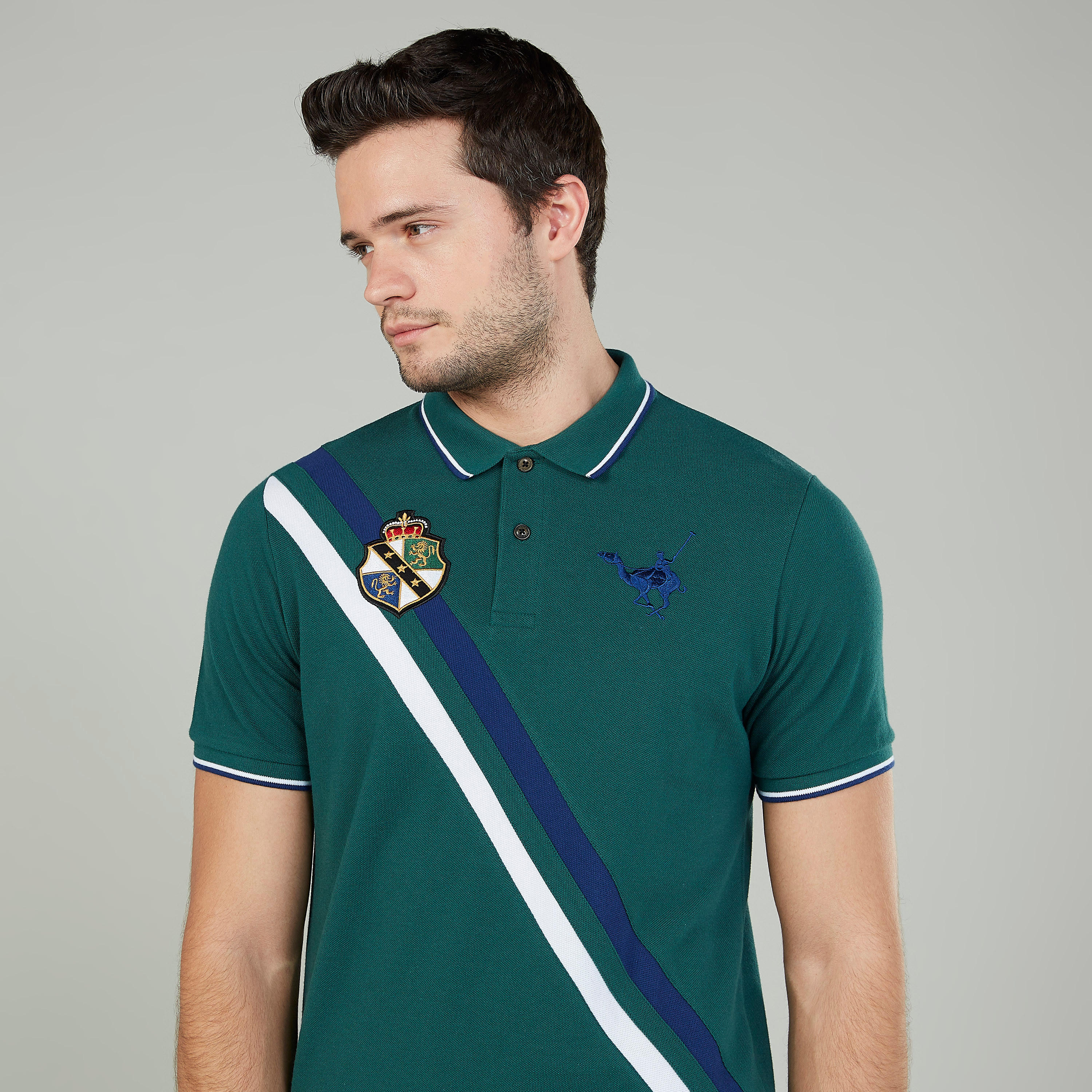 تيشيرت مستدام بولو سليم فيت بارز الملمس -men-clothing-tshirtsandpolos-polos-image-3