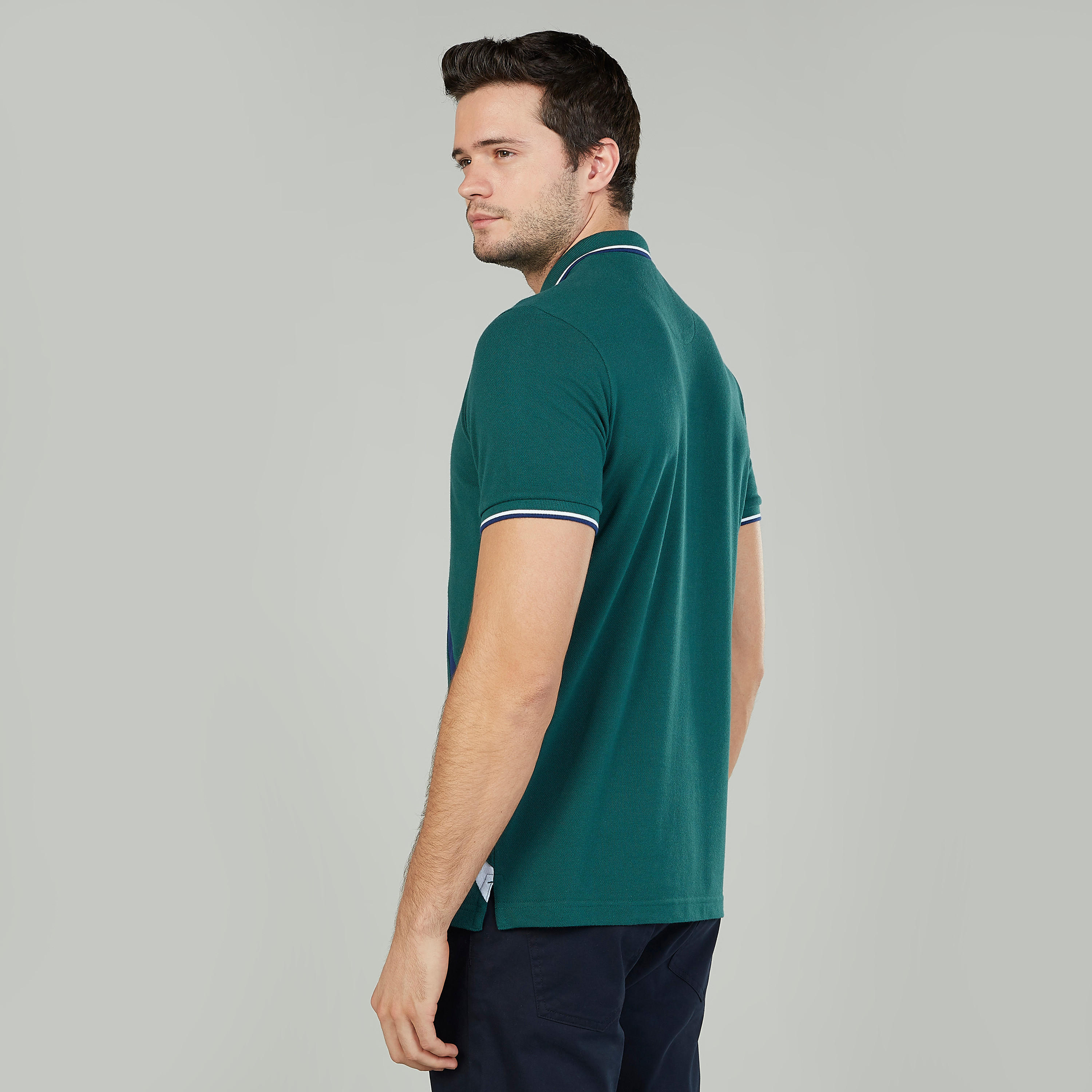 تيشيرت مستدام بولو سليم فيت بارز الملمس -men-clothing-tshirtsandpolos-polos-image-4