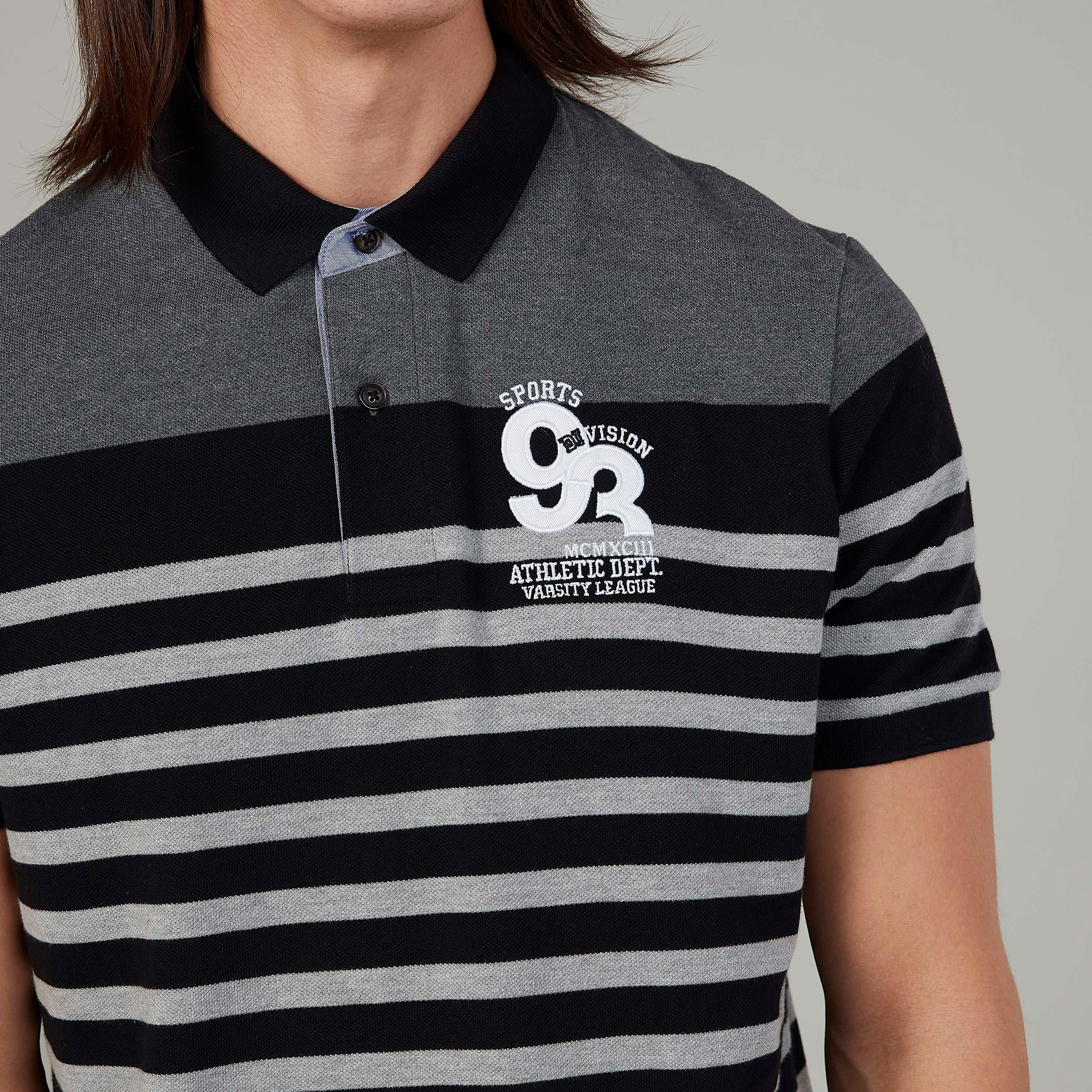 Striped Polo T-shirt with Short Sleeves-men-clothing-tshirtsandpolos-polos-image-3