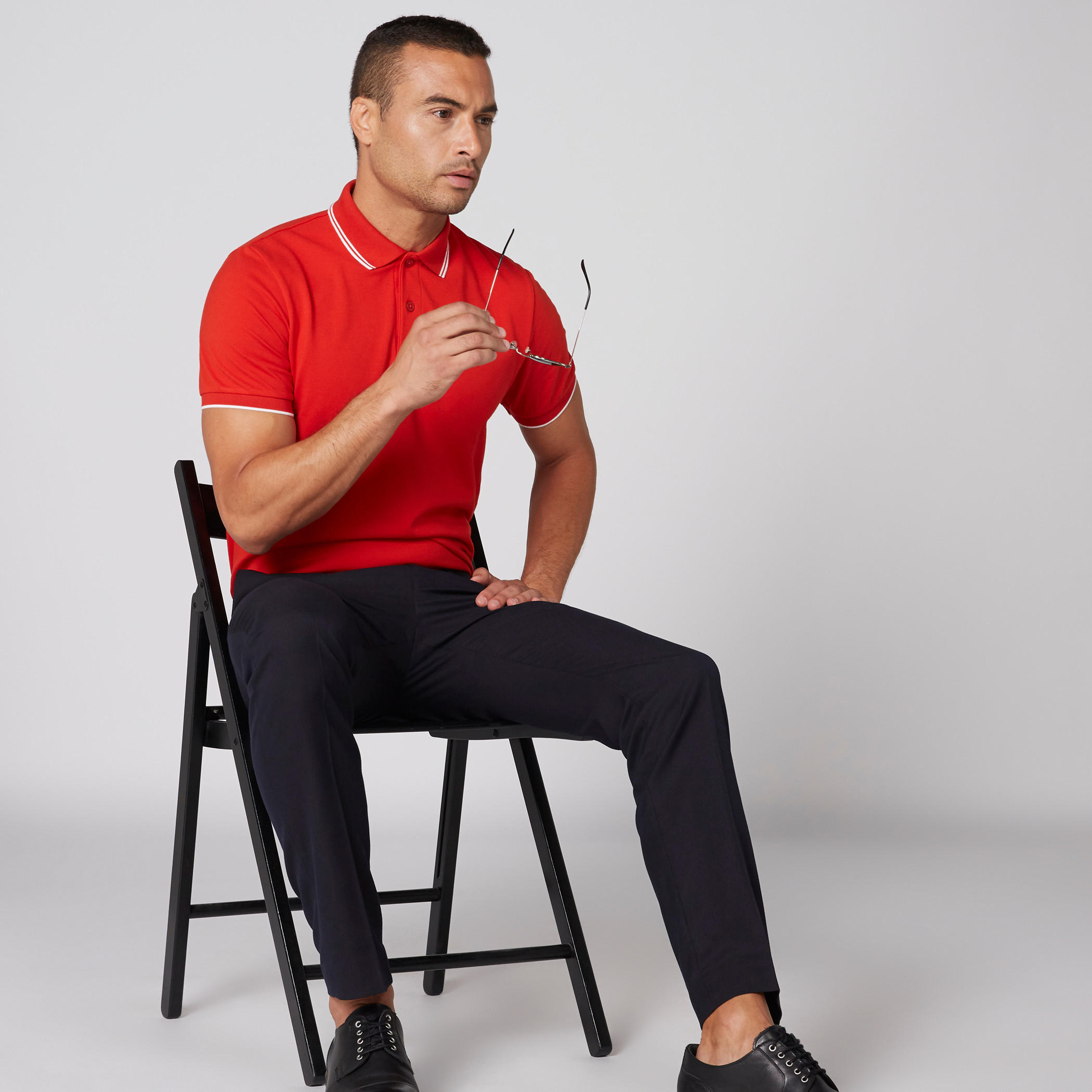تيشيرت بياقة بولو وأكمام قصيرة-men-clothing-tshirtsandpolos-polos-image-2