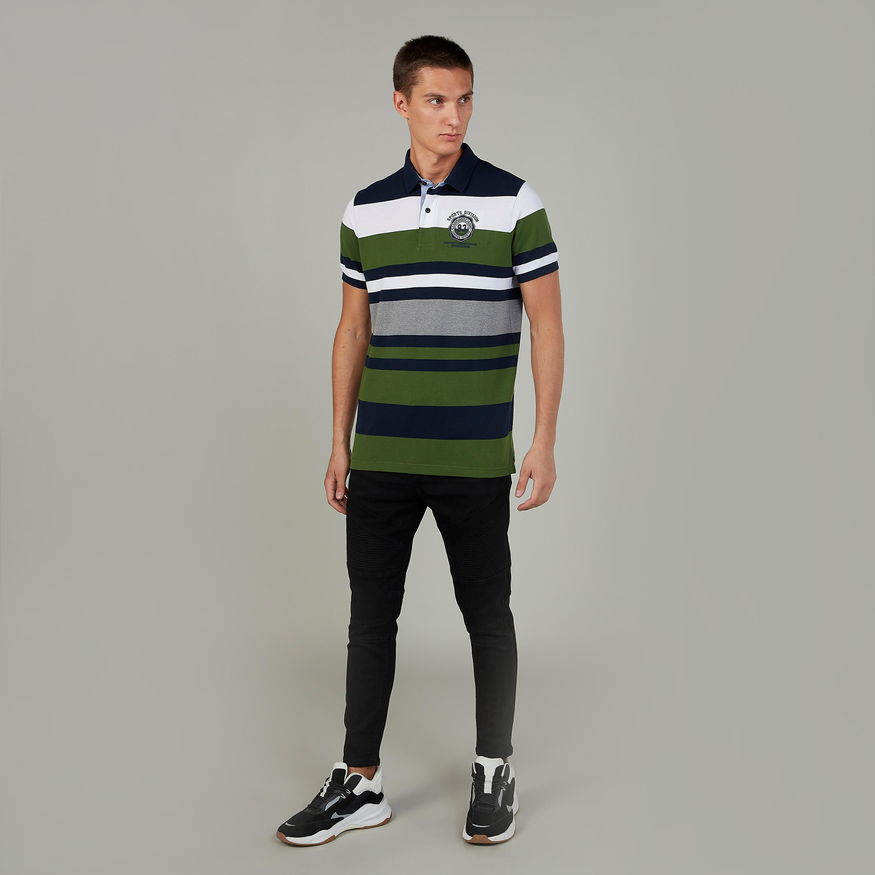 تيشيرت مستدام مقلّم بياقة بولو وأكمام قصيرة-men-clothing-tshirtsandpolos-polos-image-2
