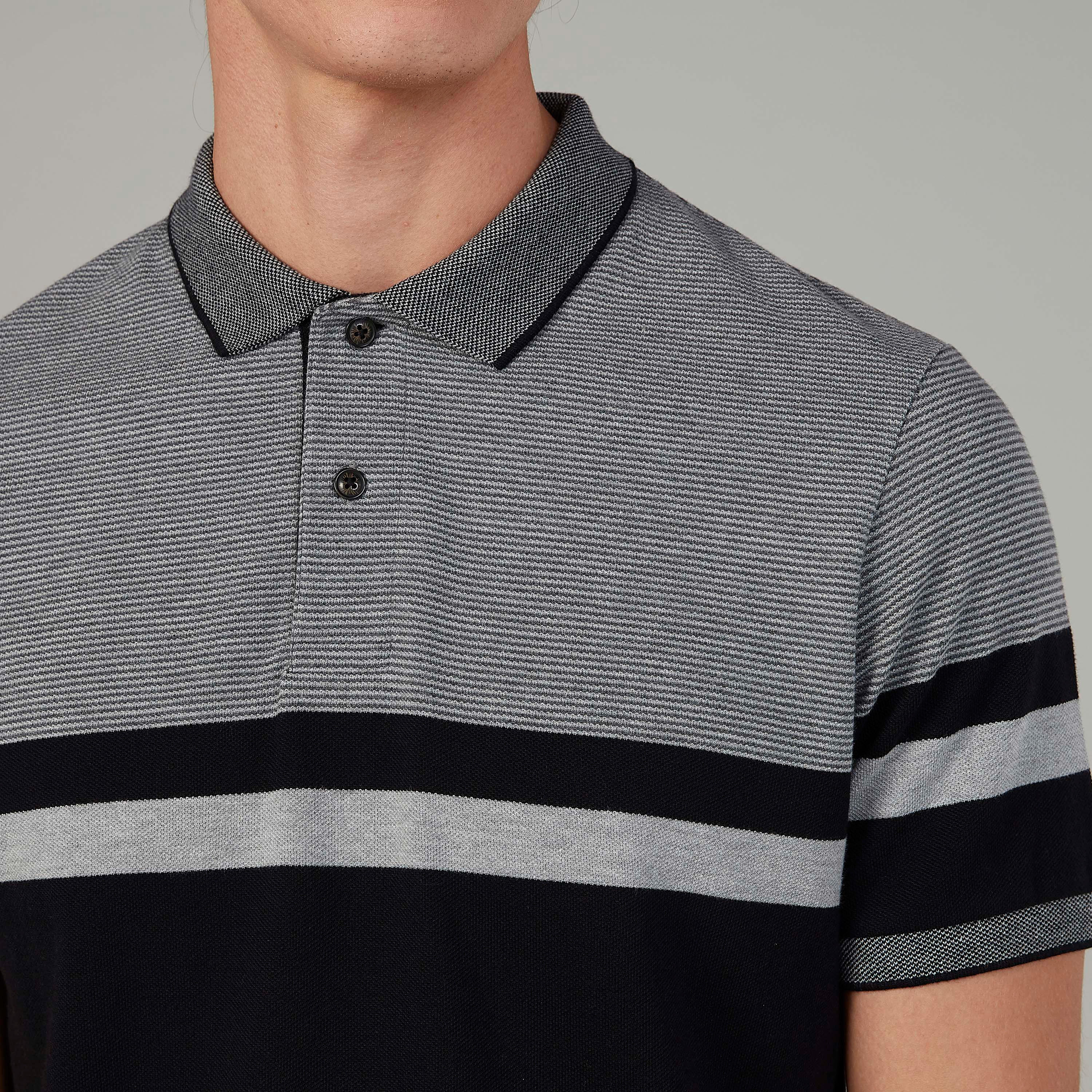 تيشيرت مخطّط بياقة بولو وأكمام قصيرة-men-clothing-tshirtsandpolos-polos-image-3