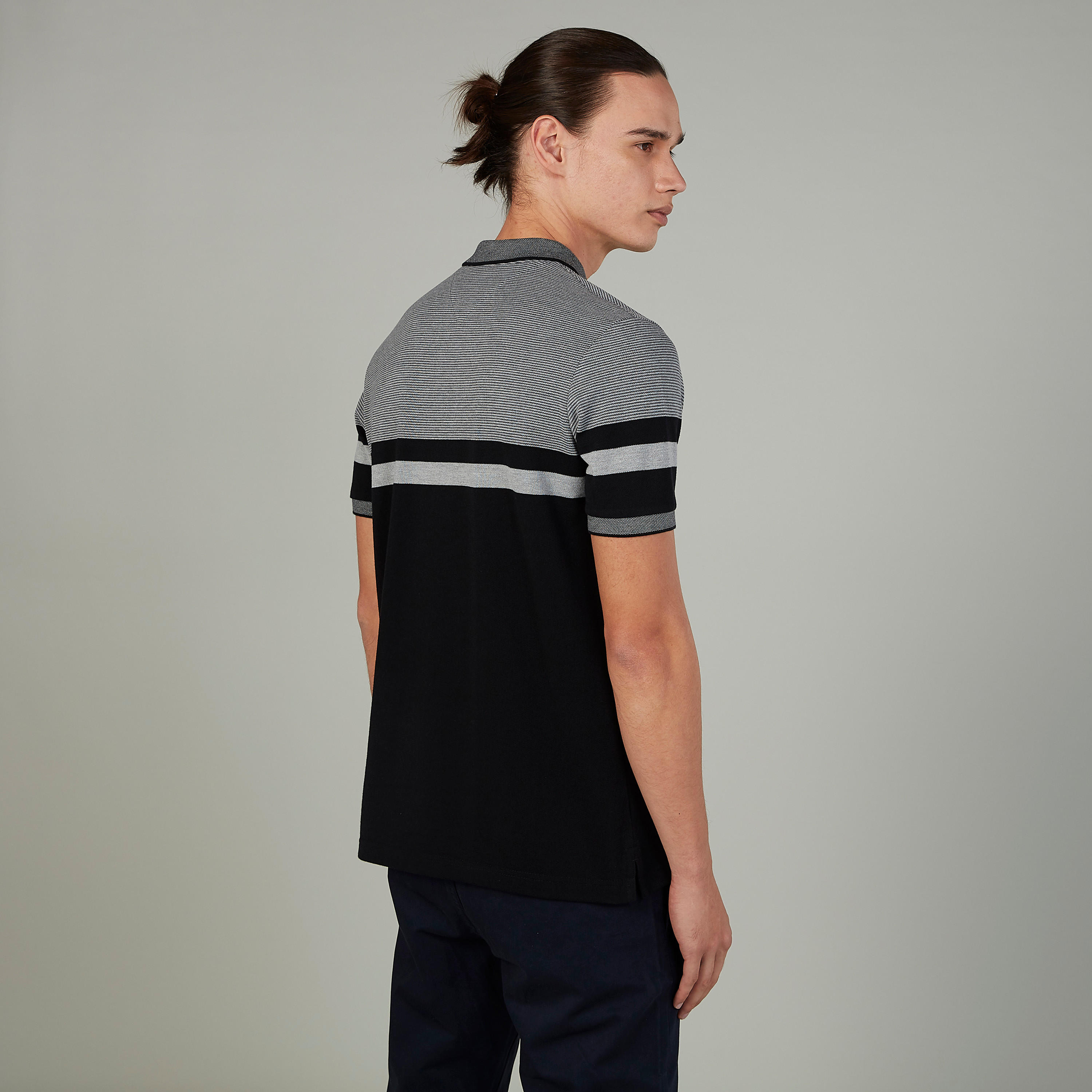تيشيرت مخطّط بياقة بولو وأكمام قصيرة-men-clothing-tshirtsandpolos-polos-image-4