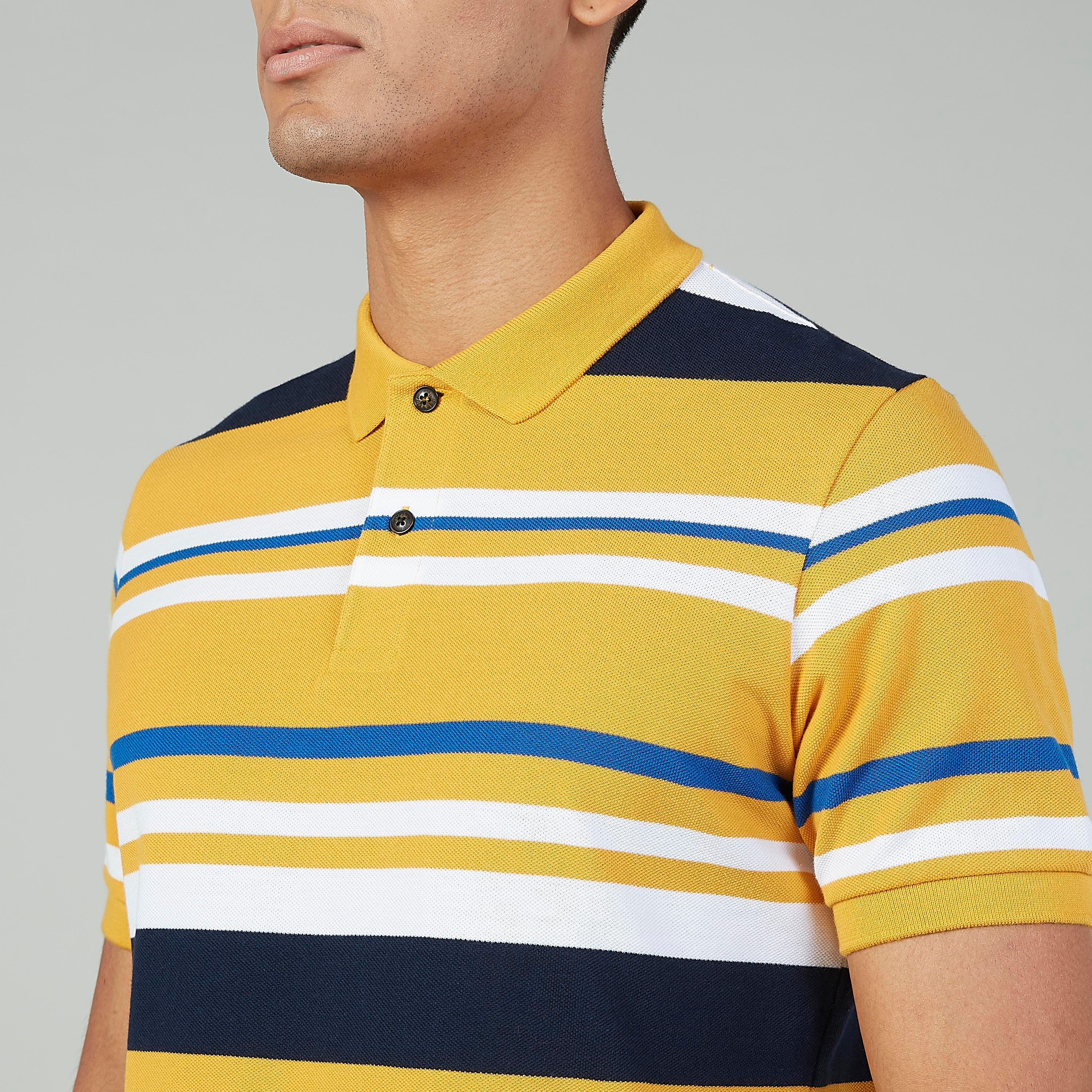 تيشيرت مخطّط بياقة بولو وأكمام قصيرة-men-clothing-tshirtsandpolos-polos-image-3