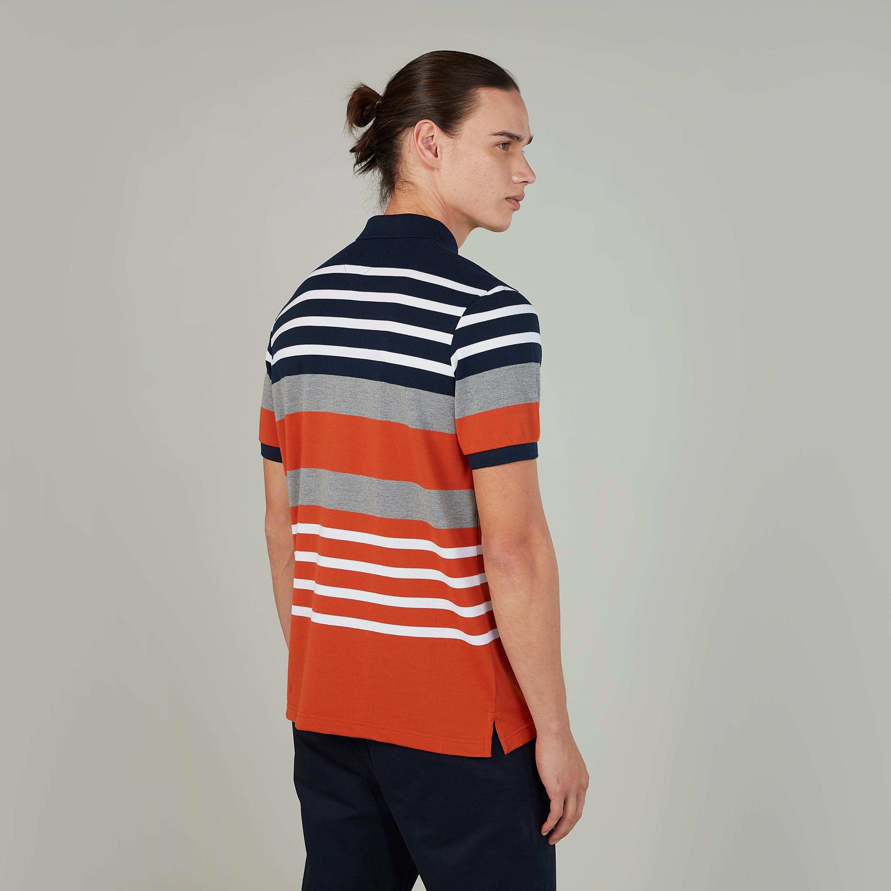تيشيرت بولو مخطط بأكمام قصيرة-men-clothing-tshirtsandpolos-polos-image-4