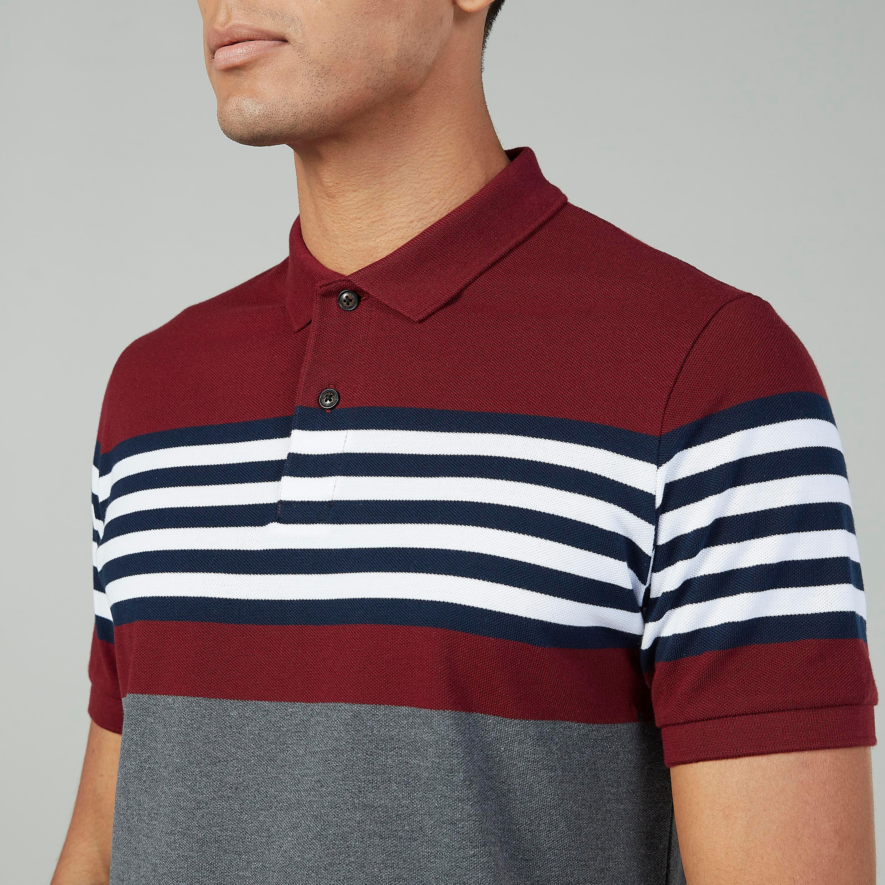 بلوزة تونيك مستدامة بأكمام جرس وأربطة وطبعات -men-clothing-tshirtsandpolos-polos-image-3