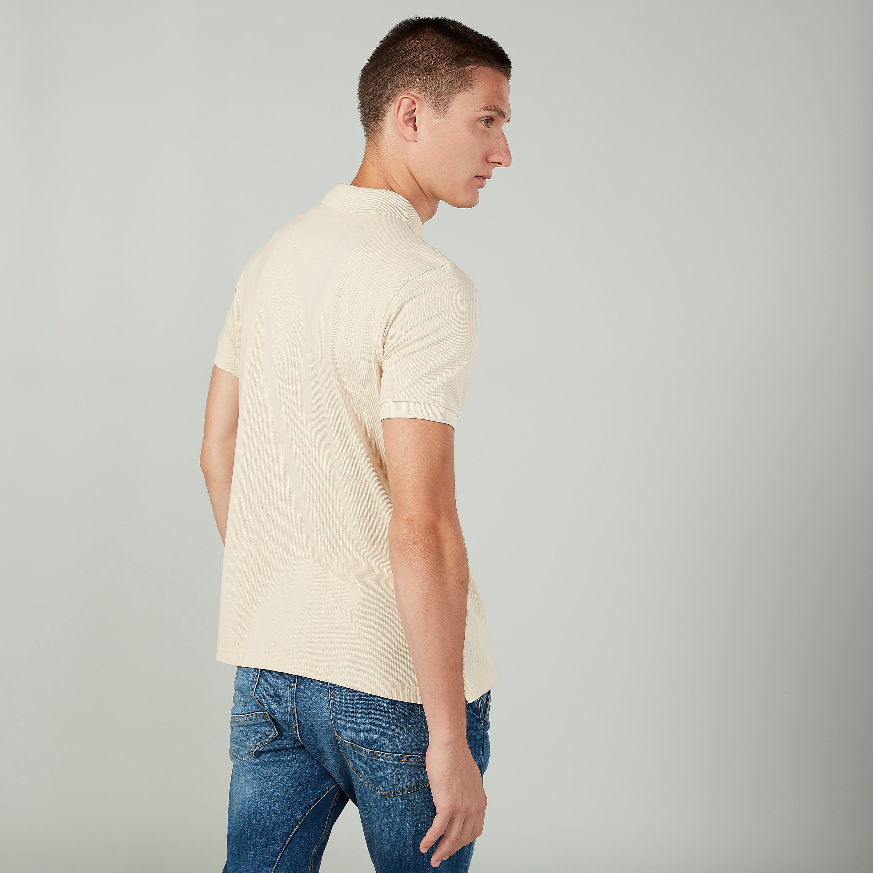 تيشيرت بولو سادة بأكمام قصيرة-men-clothing-tshirtsandpolos-polos-image-4