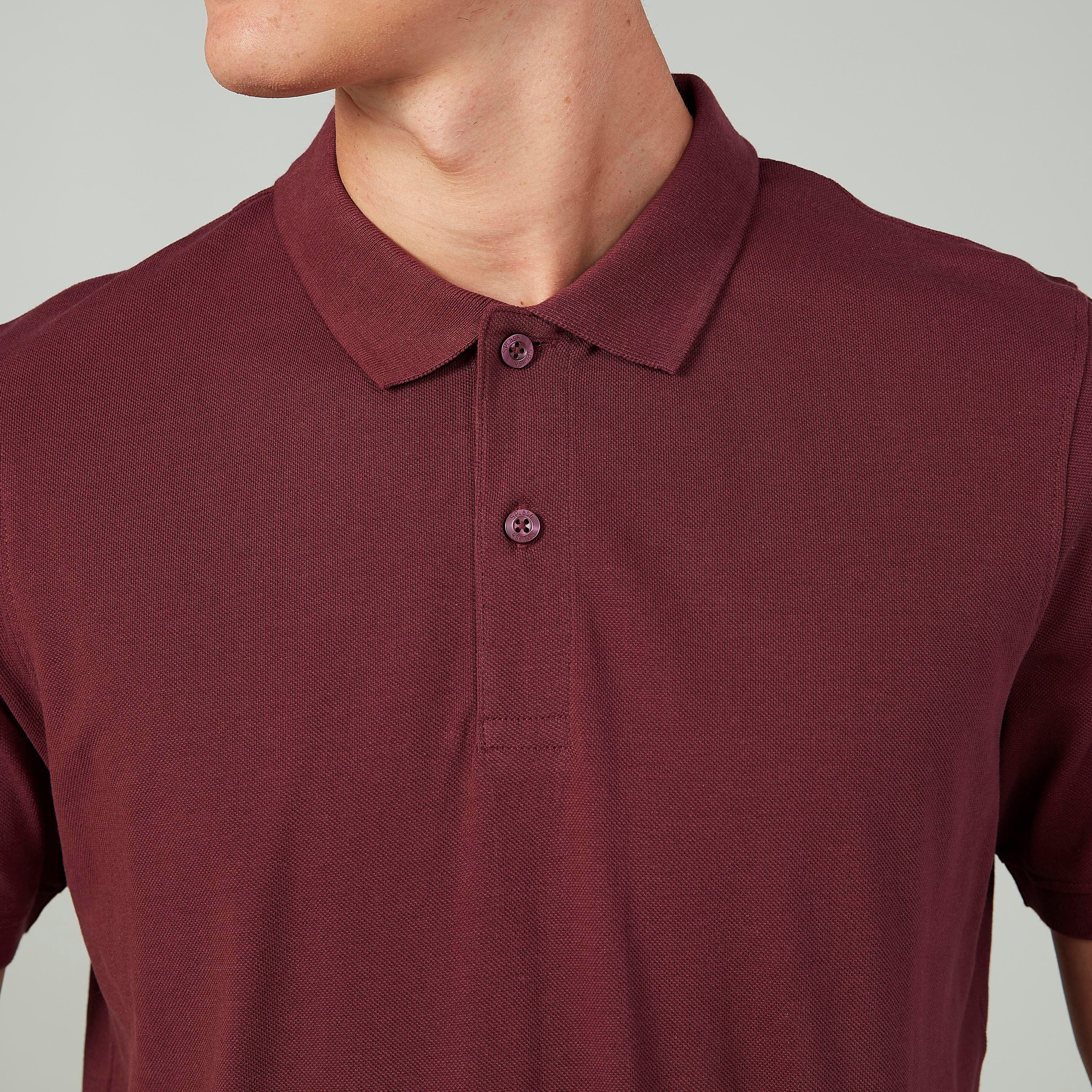 تيشيرت بولو سادة بأكمام قصيرة-men-clothing-tshirtsandpolos-polos-image-3
