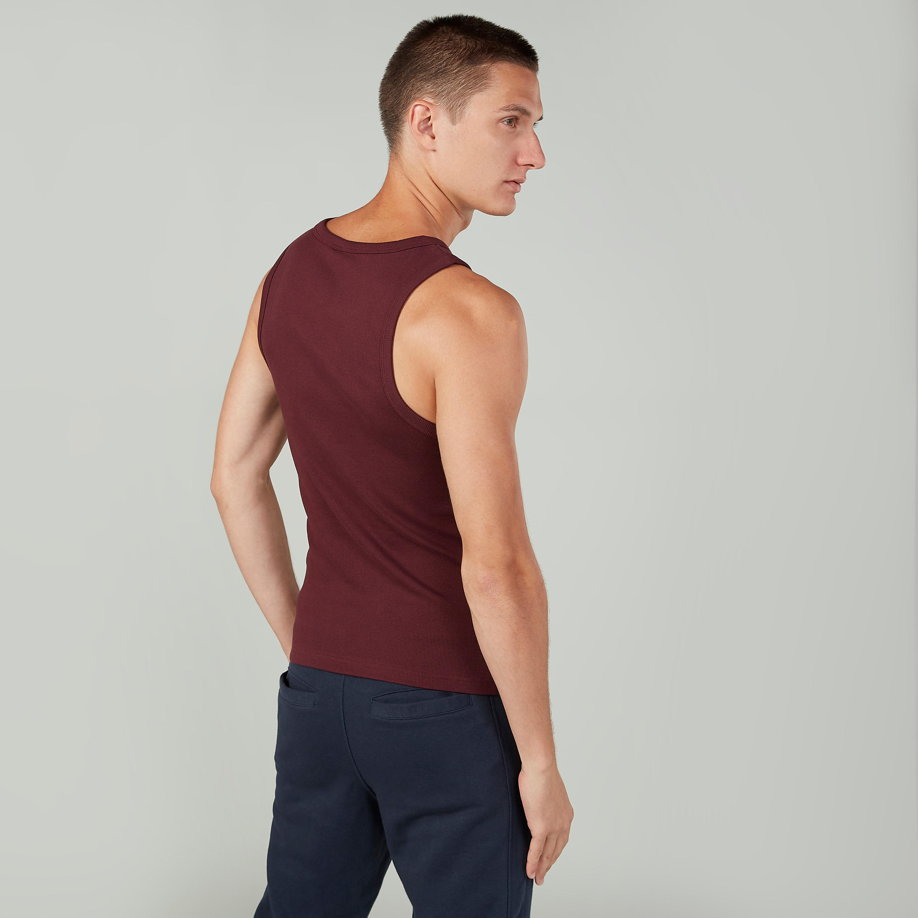 فيست بارز الملمس دون أكمام بياقة عميقة-men-clothing-tshirtsandpolos-vests-image-3