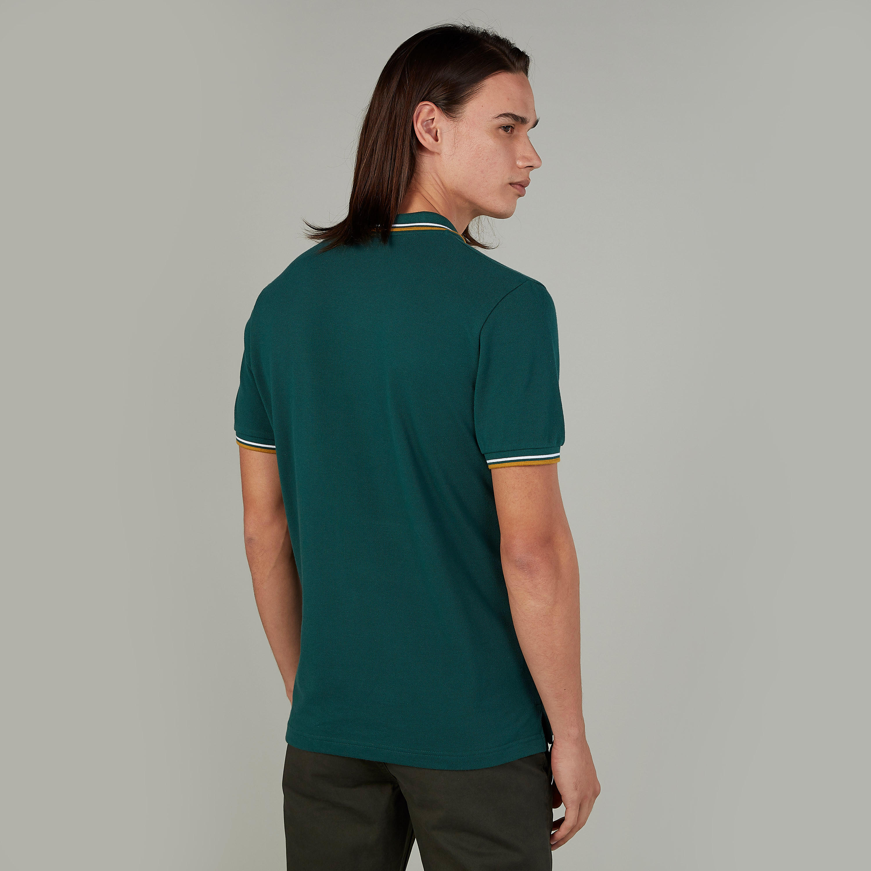تيشيرت بولو بارز الملمس بأكمام قصيرة-men-clothing-tshirtsandpolos-polos-image-4