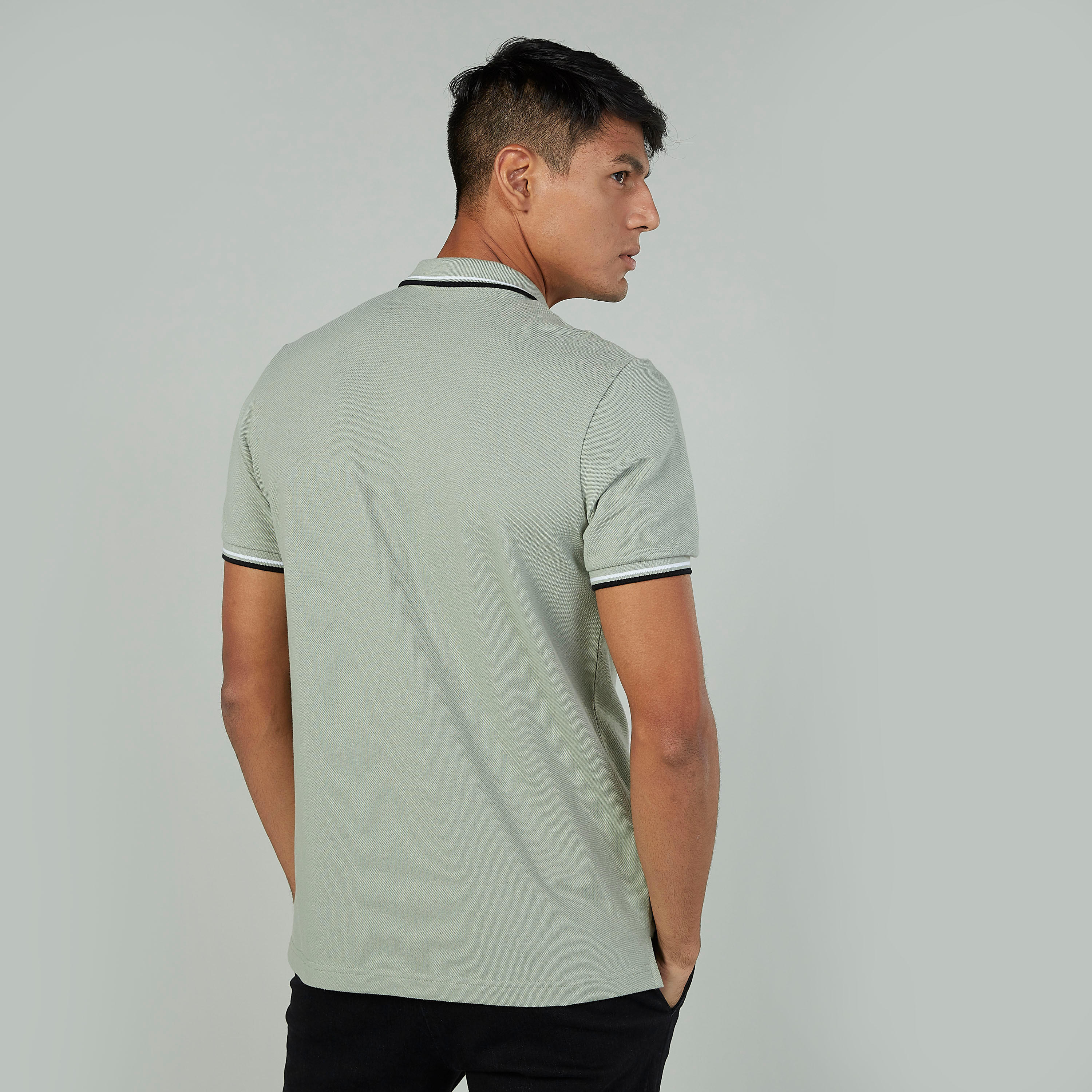 تيشيرت بولو بارز الملمس بأكمام قصيرة-men-clothing-tshirtsandpolos-polos-image-4