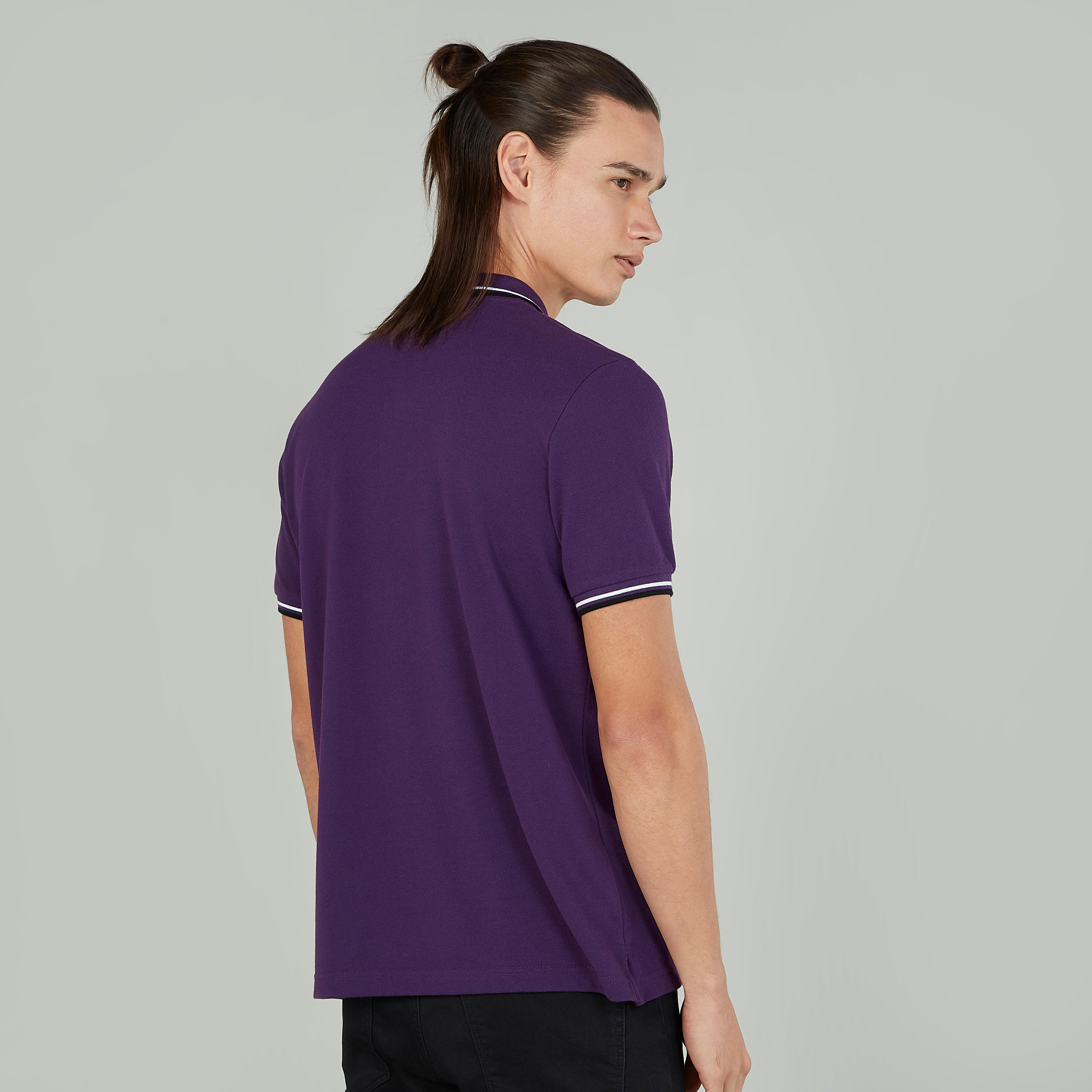 تيشيرت بولو بارز الملمس بأكمام قصيرة-men-clothing-tshirtsandpolos-polos-image-4