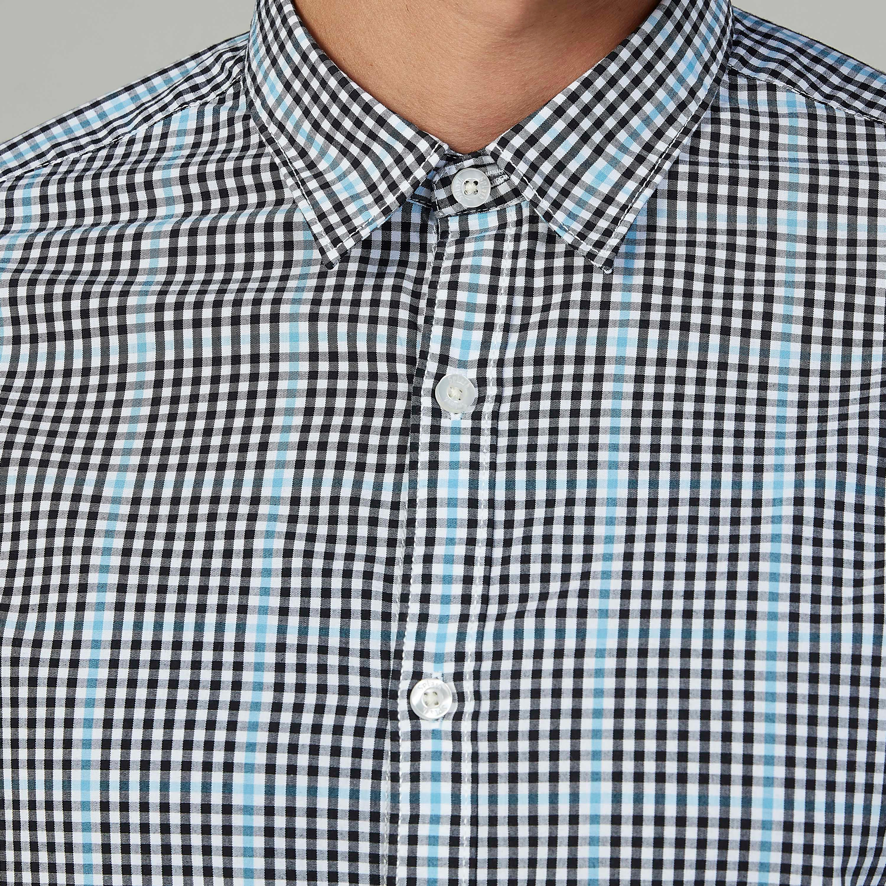 قميص كاروهات بقصّة سليم وياقة عادية وأكمام طويلة-men-clothing-shirts-image-3