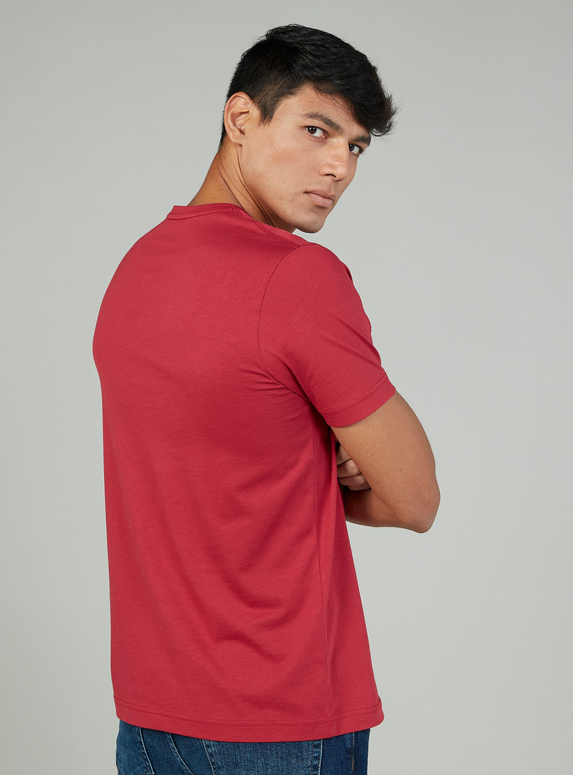 فستان قميص مستدام سادة متوسط الطول بأكمام 3/4 -men-clothing-tshirtsandpolos-tshirts-image-4