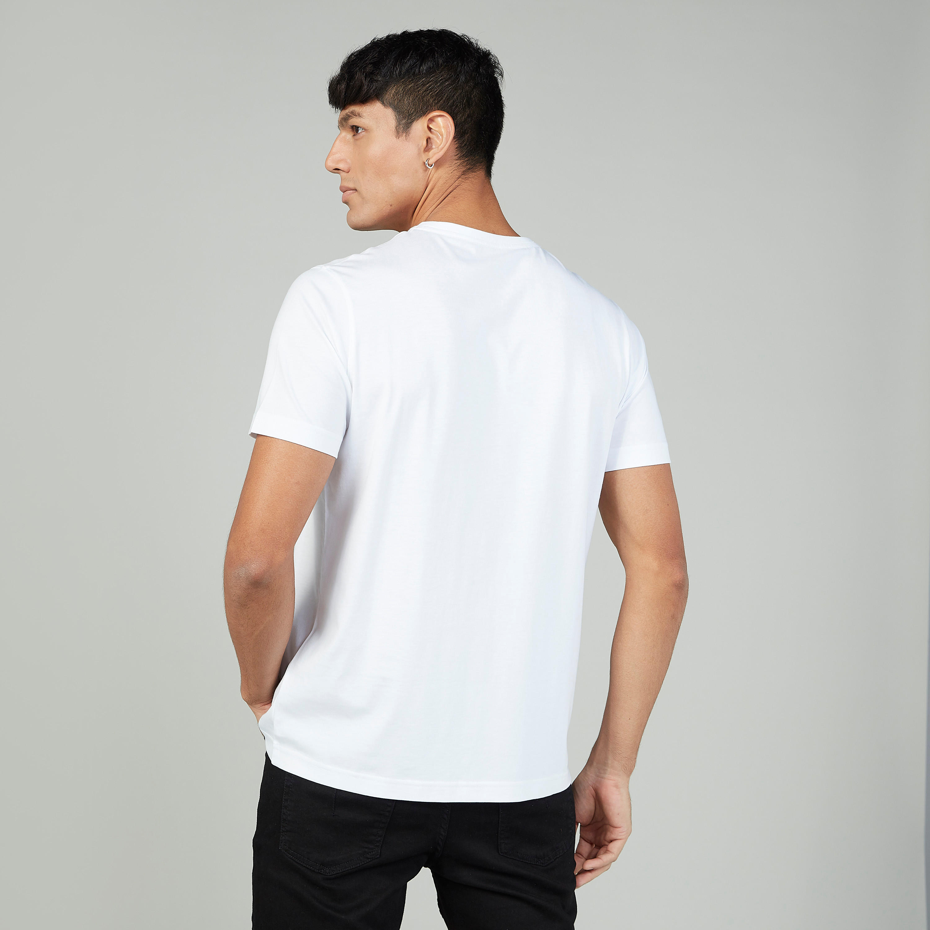 فستان قميص مستدام سادة متوسط الطول بأكمام 3/4 -men-clothing-tshirtsandpolos-tshirts-image-4
