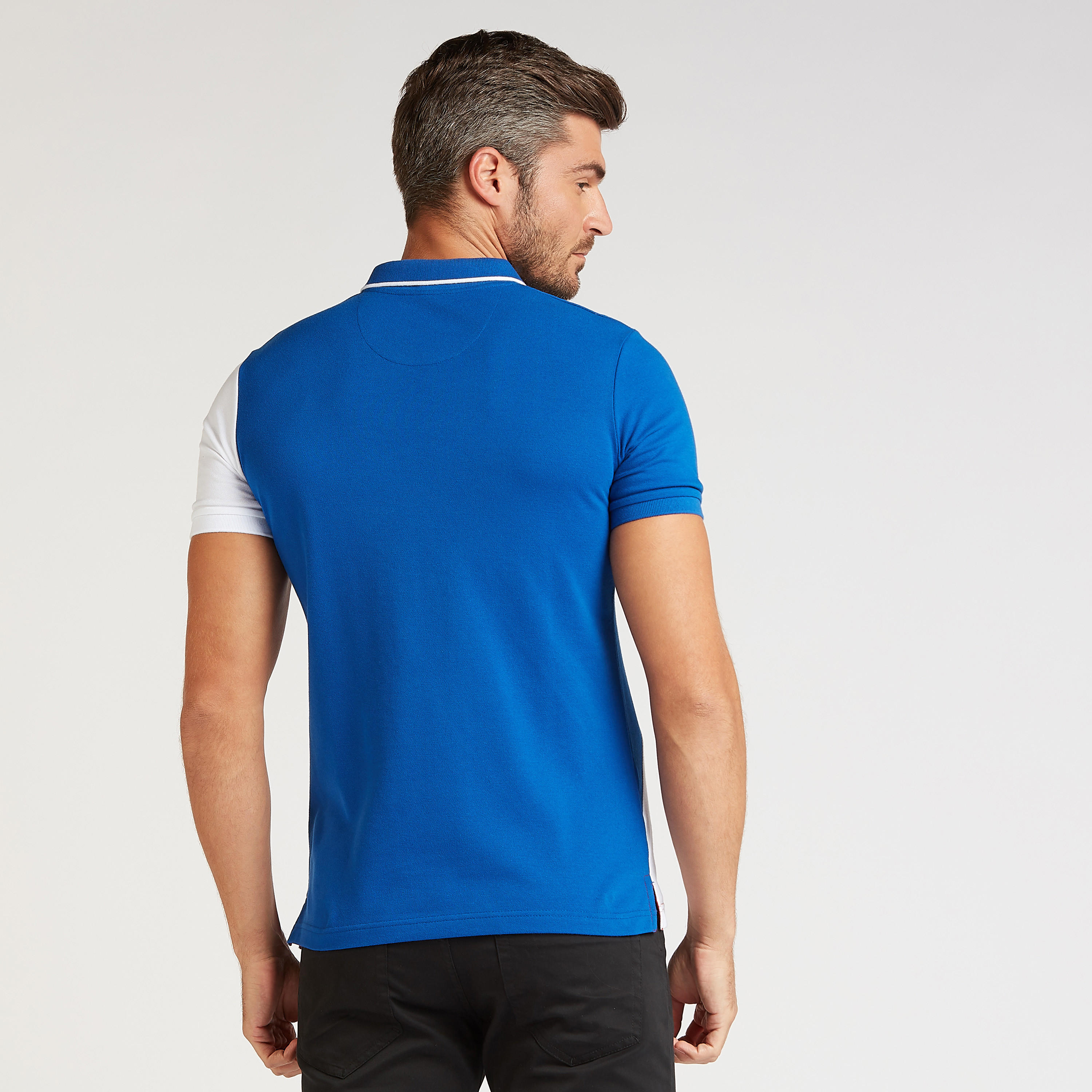 تيشيرت بولو سليم بتصاميم مغايرة وأكمام قصيرة-men-clothing-tshirtsandpolos-polos-image-4
