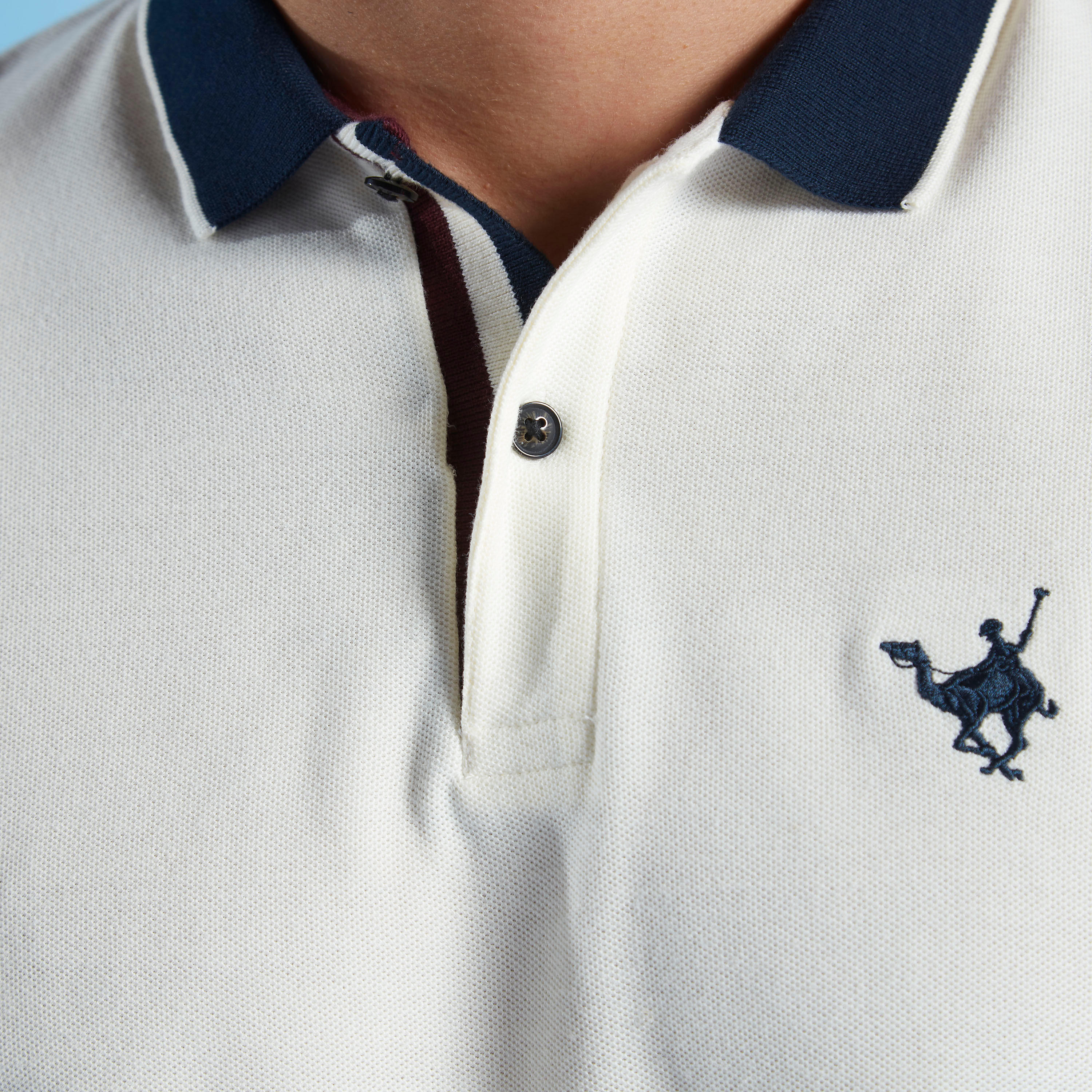 تيشيرت بولو بقصة سليم بارز الملمس بأكمام قصيرة-men-clothing-tshirtsandpolos-polos-image-19