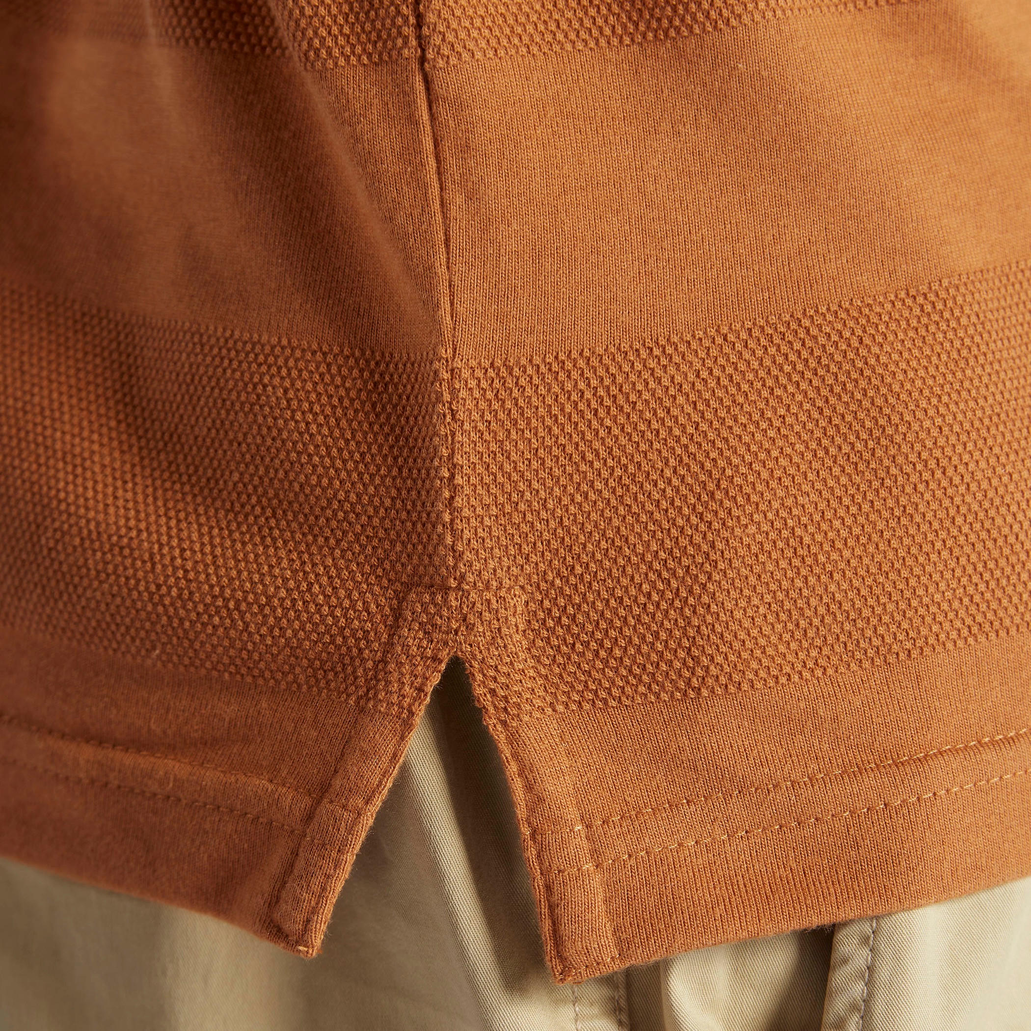 تيشيرت بولو بقصة سليم بارز الملمس بأكمام قصيرة-men-clothing-tshirtsandpolos-polos-image-5