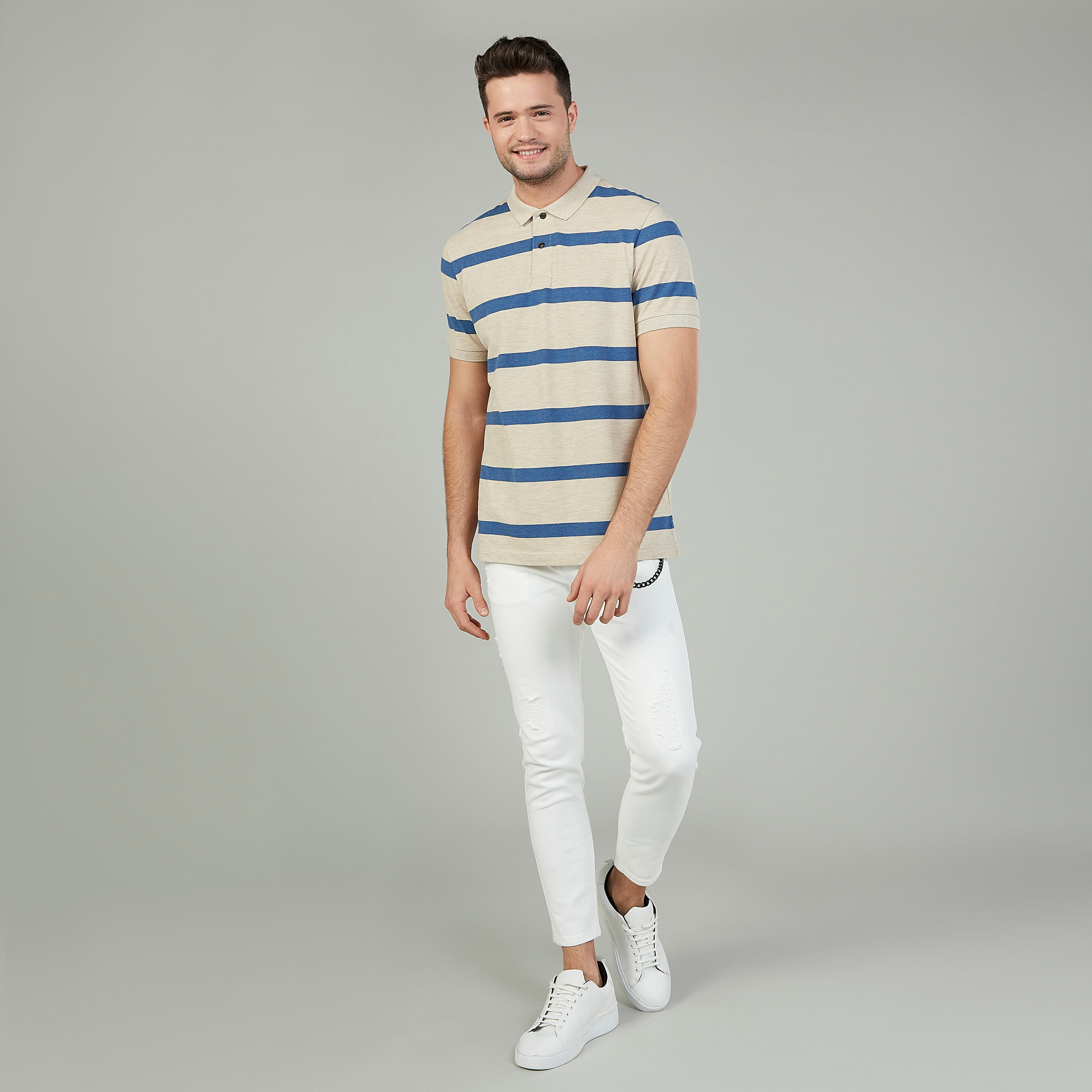 تيشيرت بولو مخطّط بأكمام قصيرة-men-clothing-tshirtsandpolos-polos-image-2