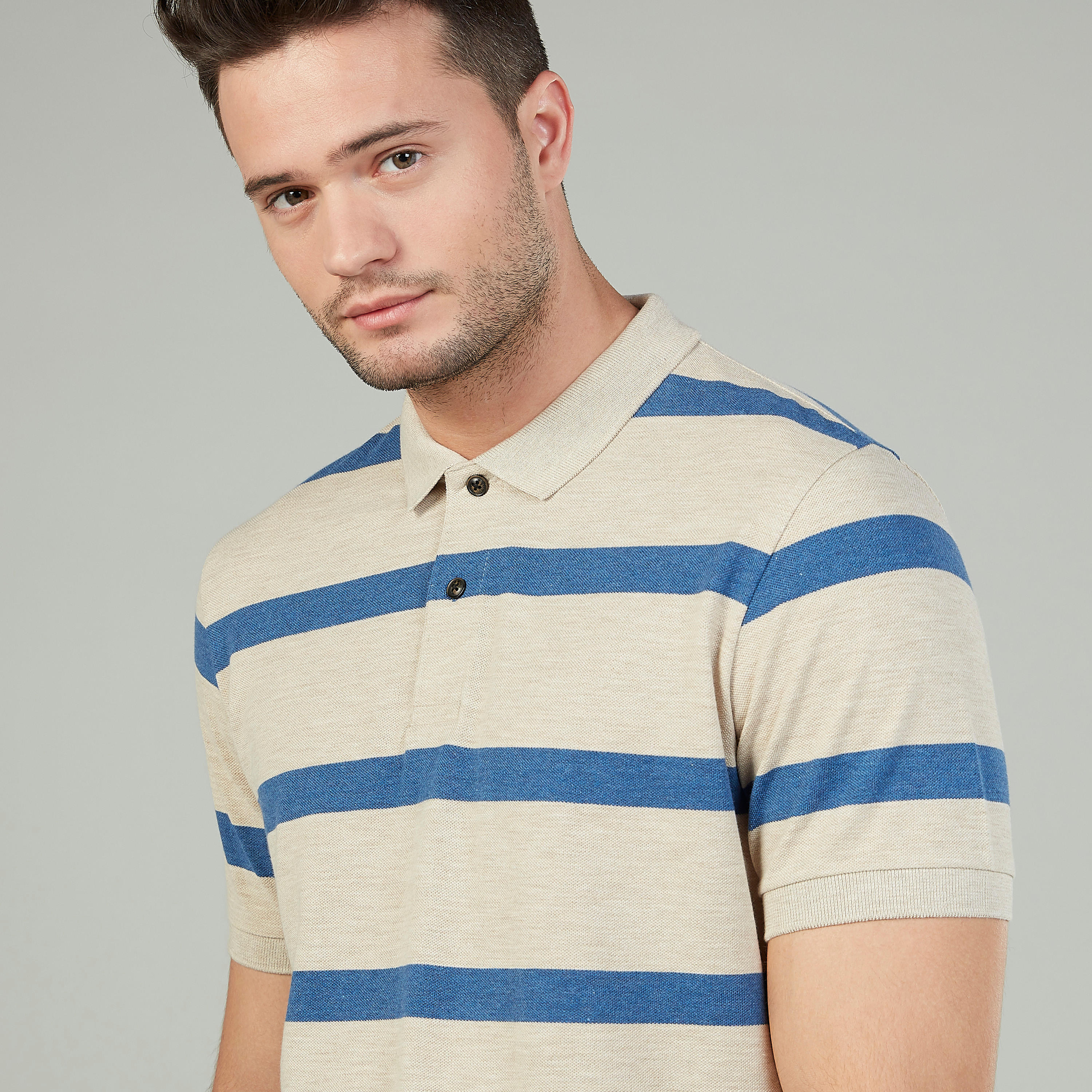 تيشيرت بولو مخطّط بأكمام قصيرة-men-clothing-tshirtsandpolos-polos-image-3