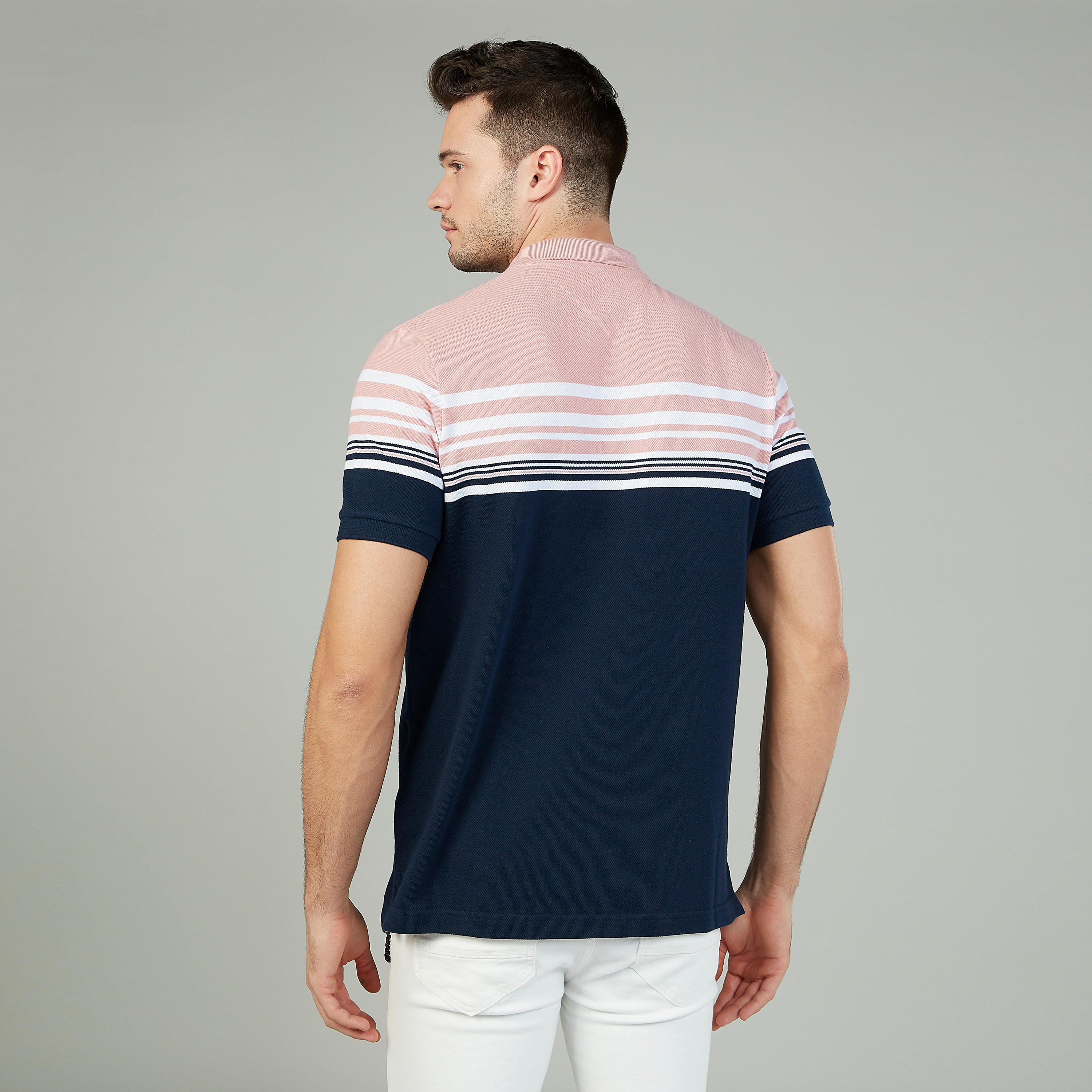 تيشيرت بولو مقلّم سليم بأكمام قصيرة-men-clothing-tshirtsandpolos-polos-image-4