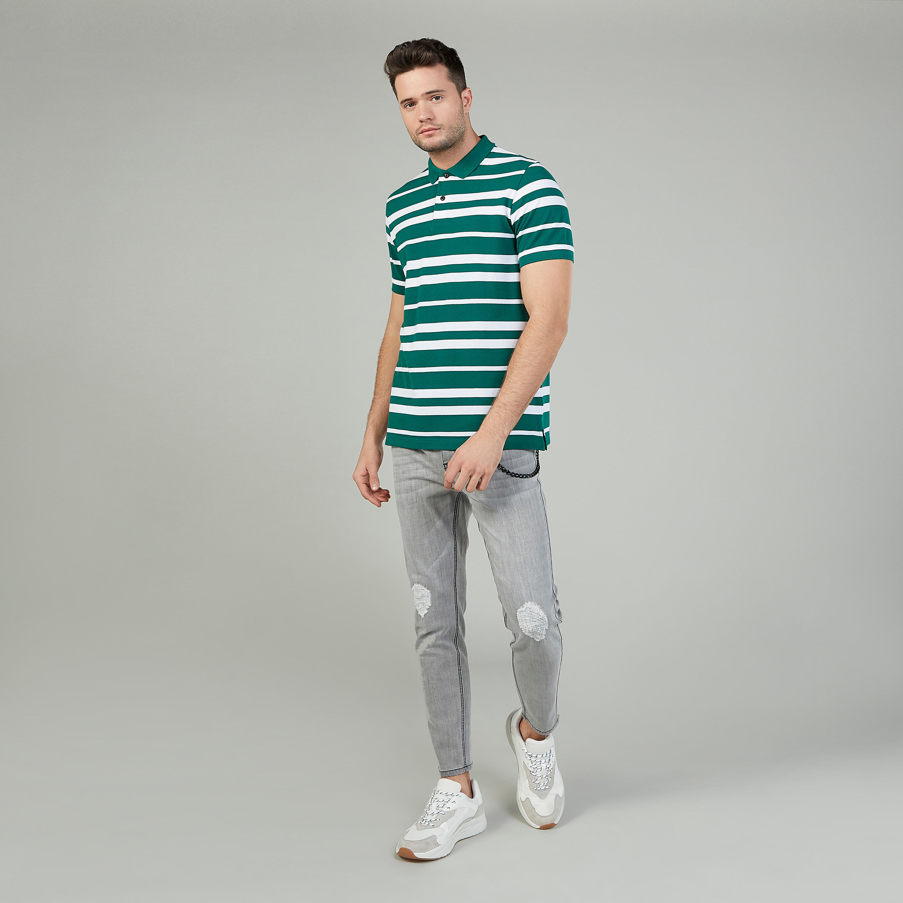 تيشيرت بولو مخطّط بأكمام قصيرة-men-clothing-tshirtsandpolos-polos-image-2