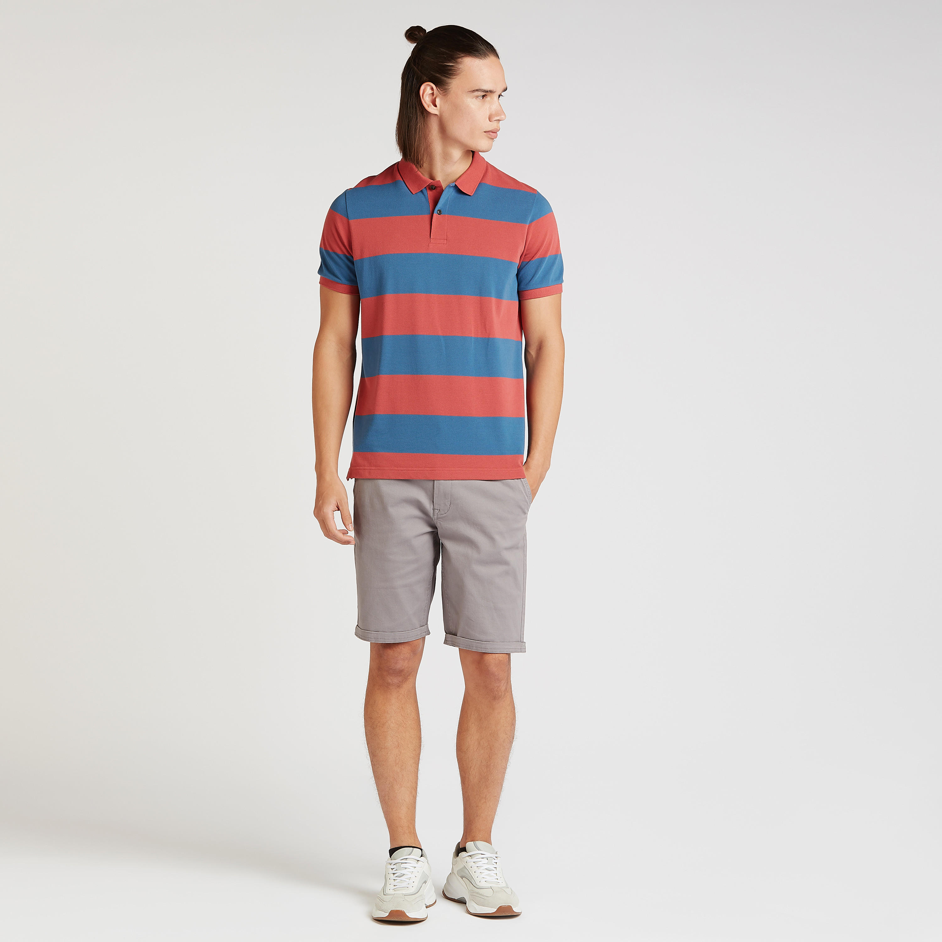 تيشيرت بولو سليم بأكمام قصيرة-men-clothing-tshirtsandpolos-polos-image-2