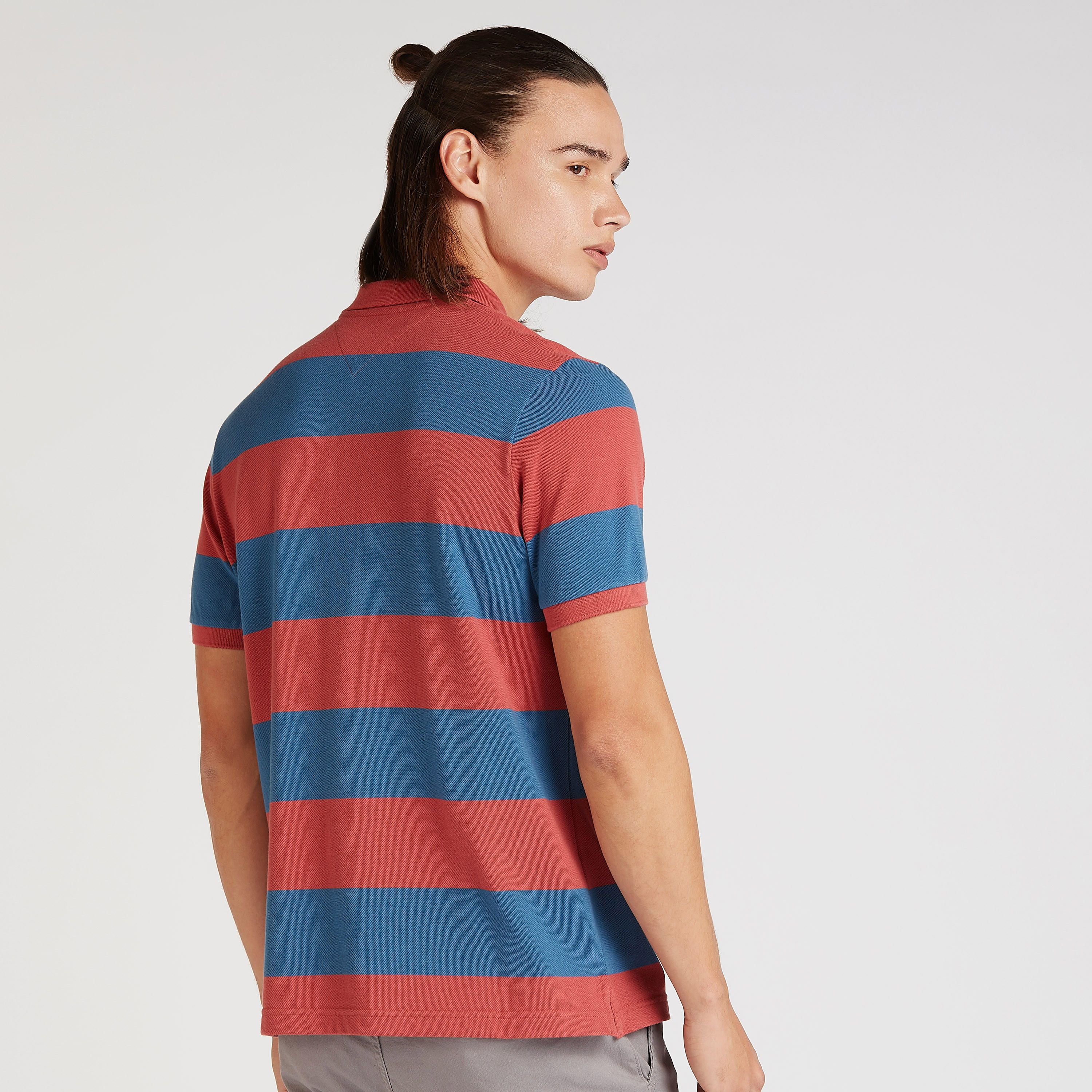 تيشيرت بولو سليم بأكمام قصيرة-men-clothing-tshirtsandpolos-polos-image-4