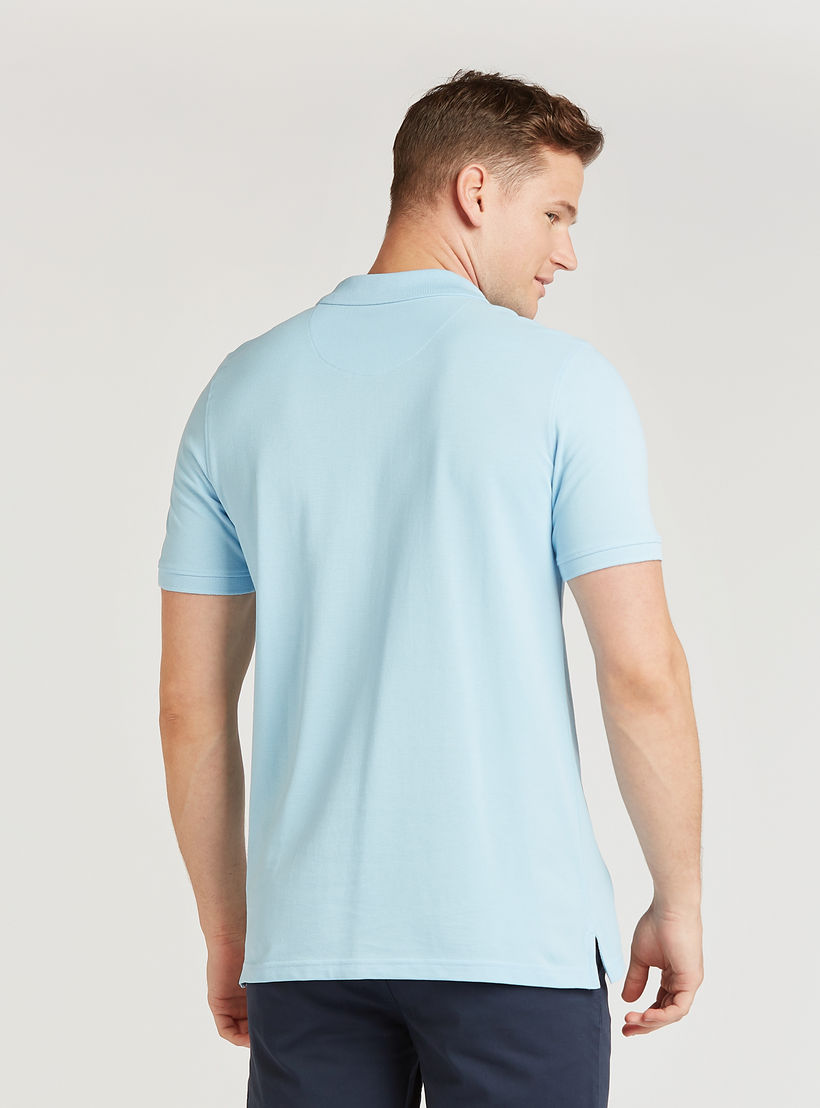 تيشيرت بولو سادة بأكمام قصيرة-men-clothing-tshirtsandpolos-polos-image-3