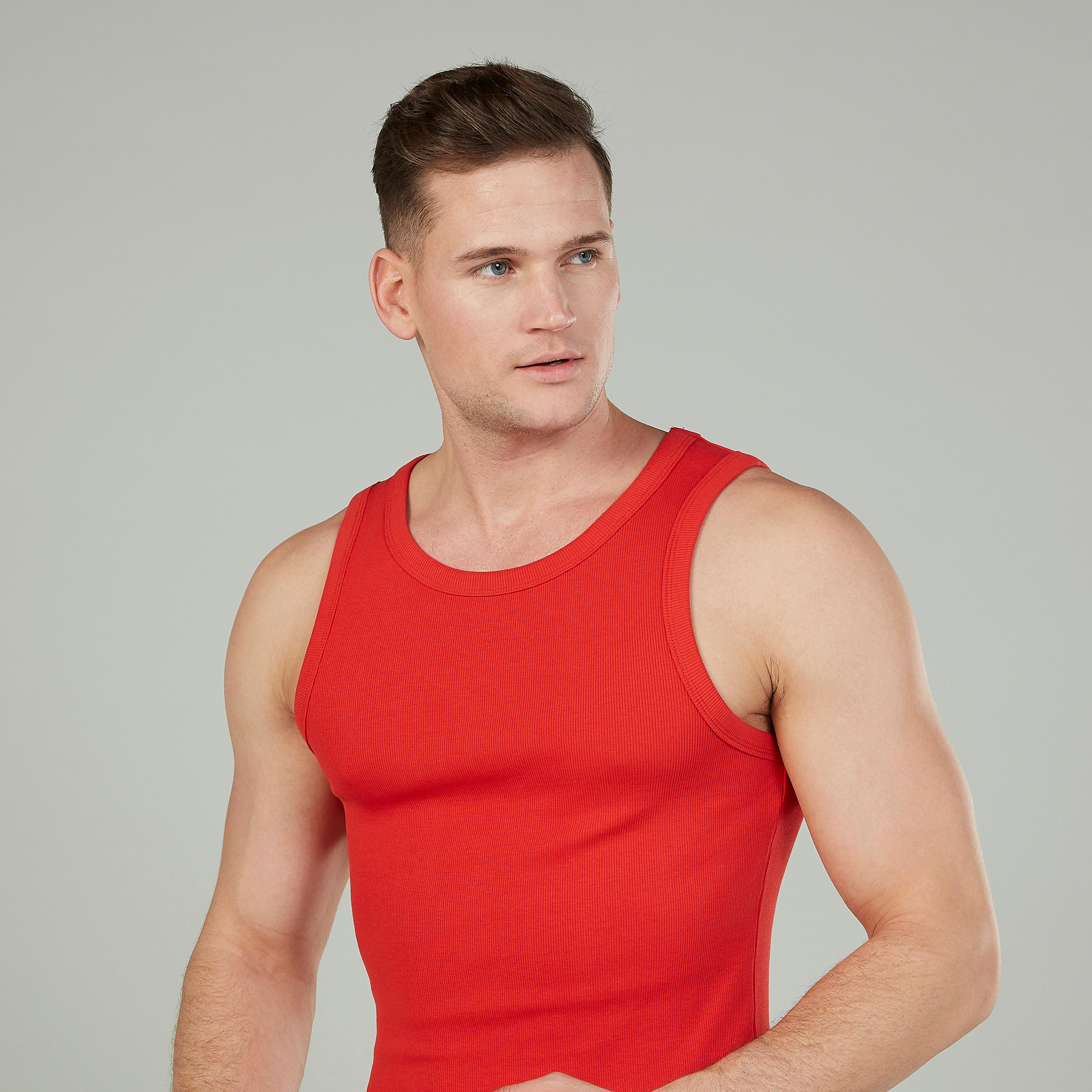 Solid Sleeveless Vest with Round Neck-men-clothing-tshirtsandpolos-vests-image-3