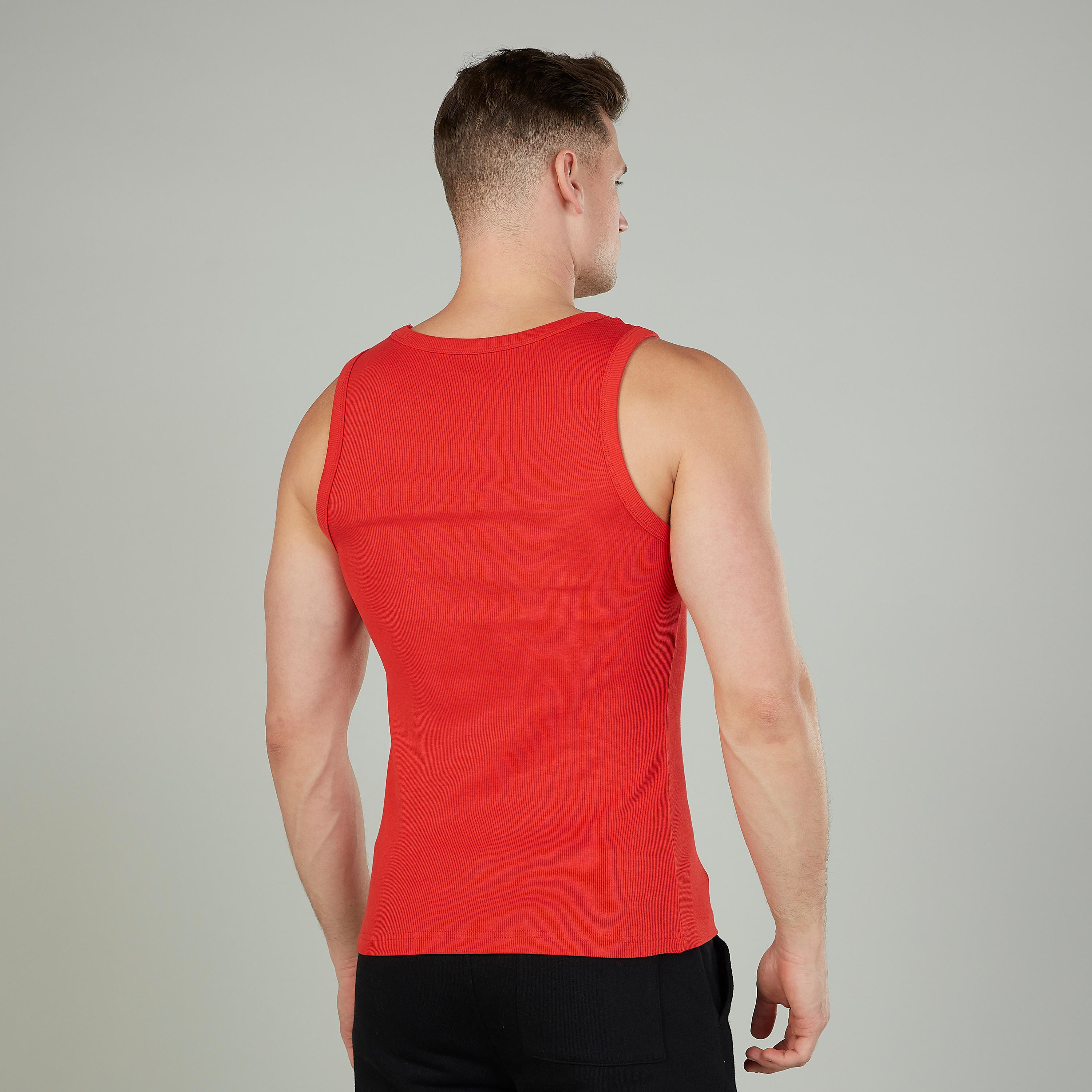 Solid Sleeveless Vest with Round Neck-men-clothing-tshirtsandpolos-vests-image-4