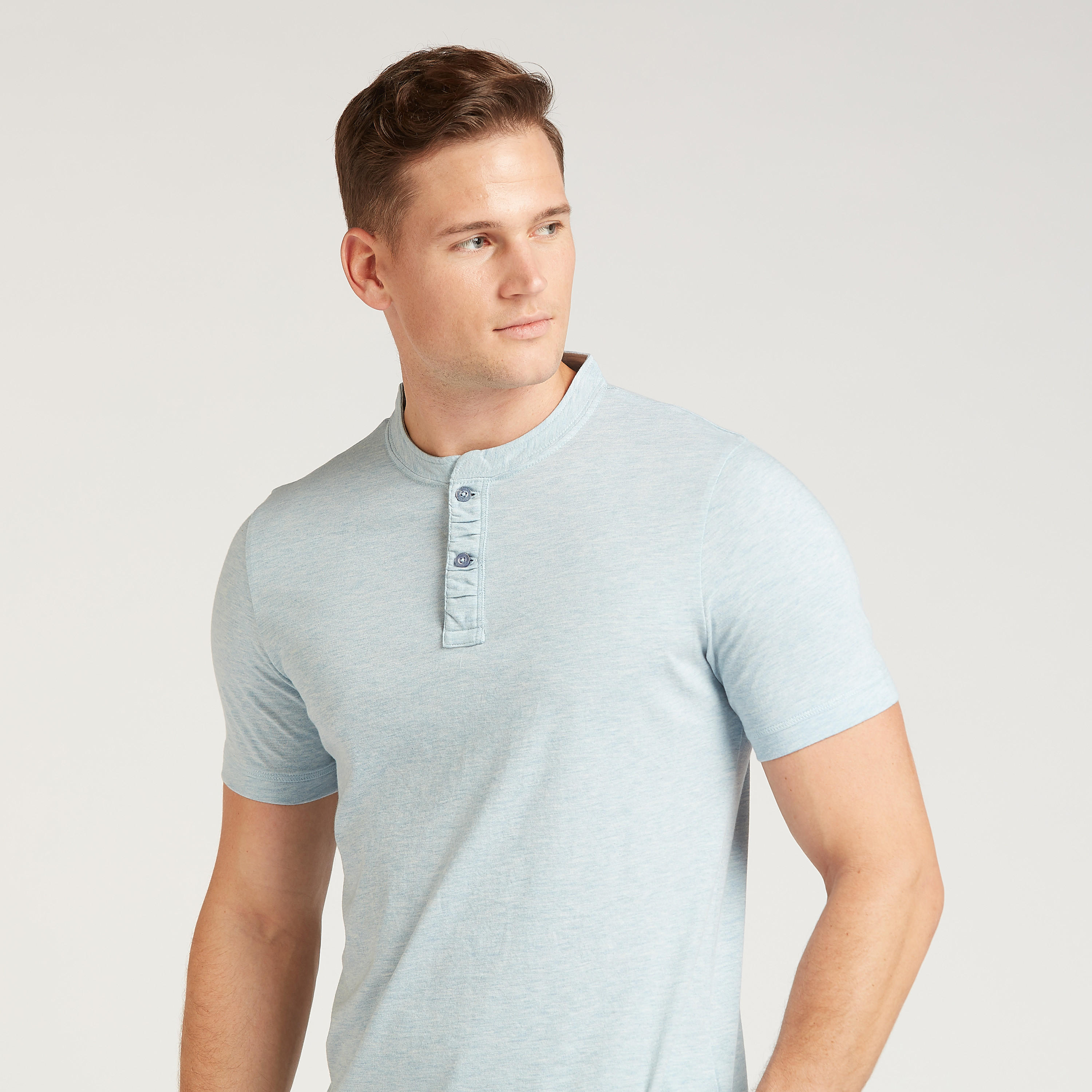 Solid T-shirt with Henley Neck and Short Sleeves-men-clothing-tshirtsandpolos-tshirts-image-3