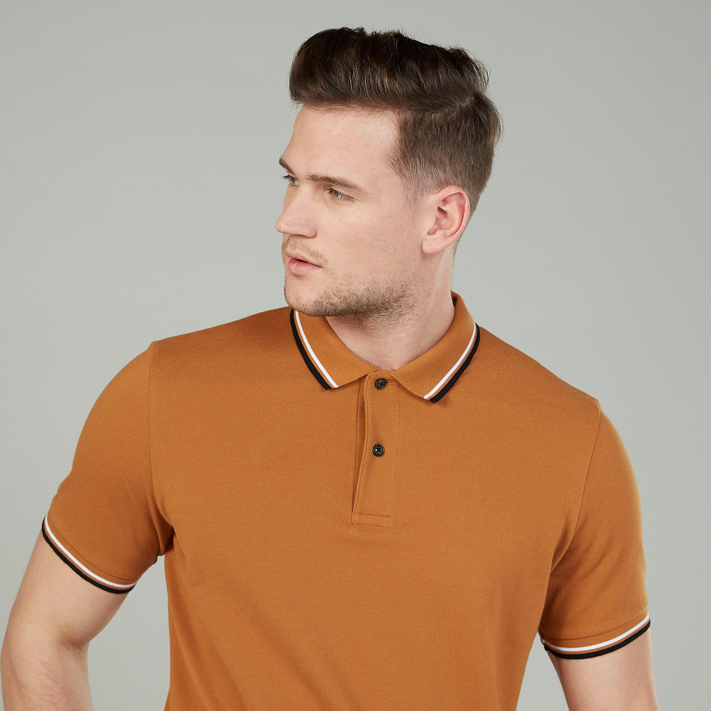 تيشيرت بولو بارز الملمس بخيوط بارزة-men-clothing-tshirtsandpolos-polos-image-3