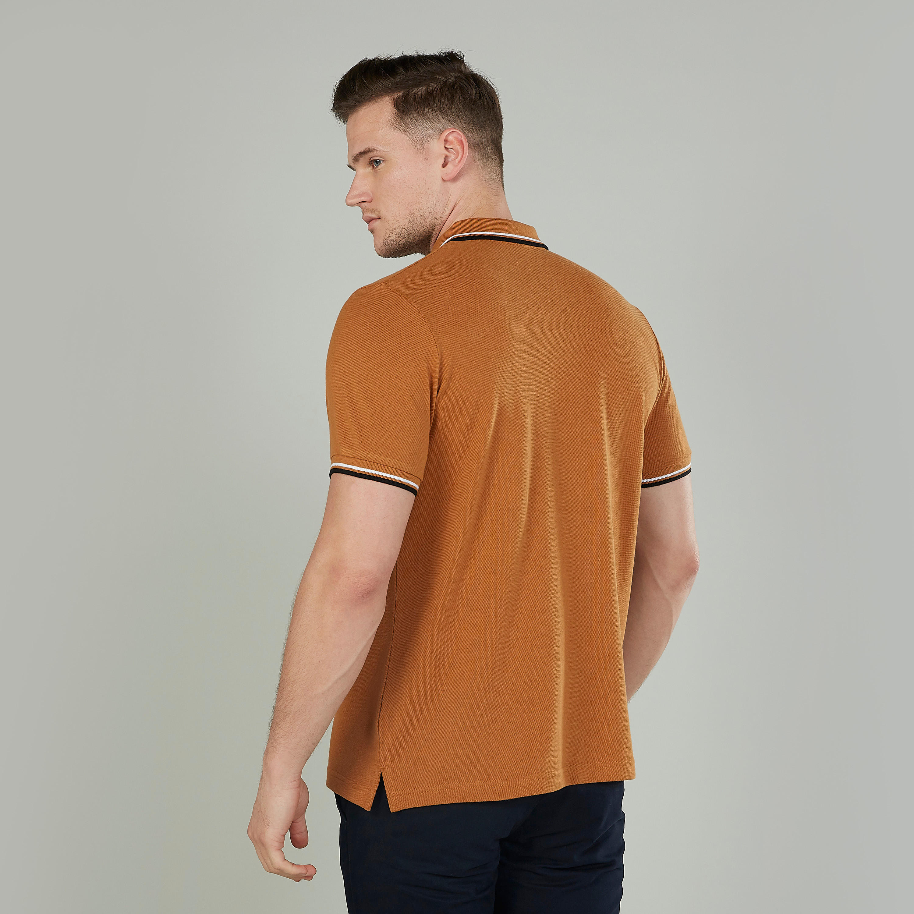 تيشيرت بولو بارز الملمس بخيوط بارزة-men-clothing-tshirtsandpolos-polos-image-4