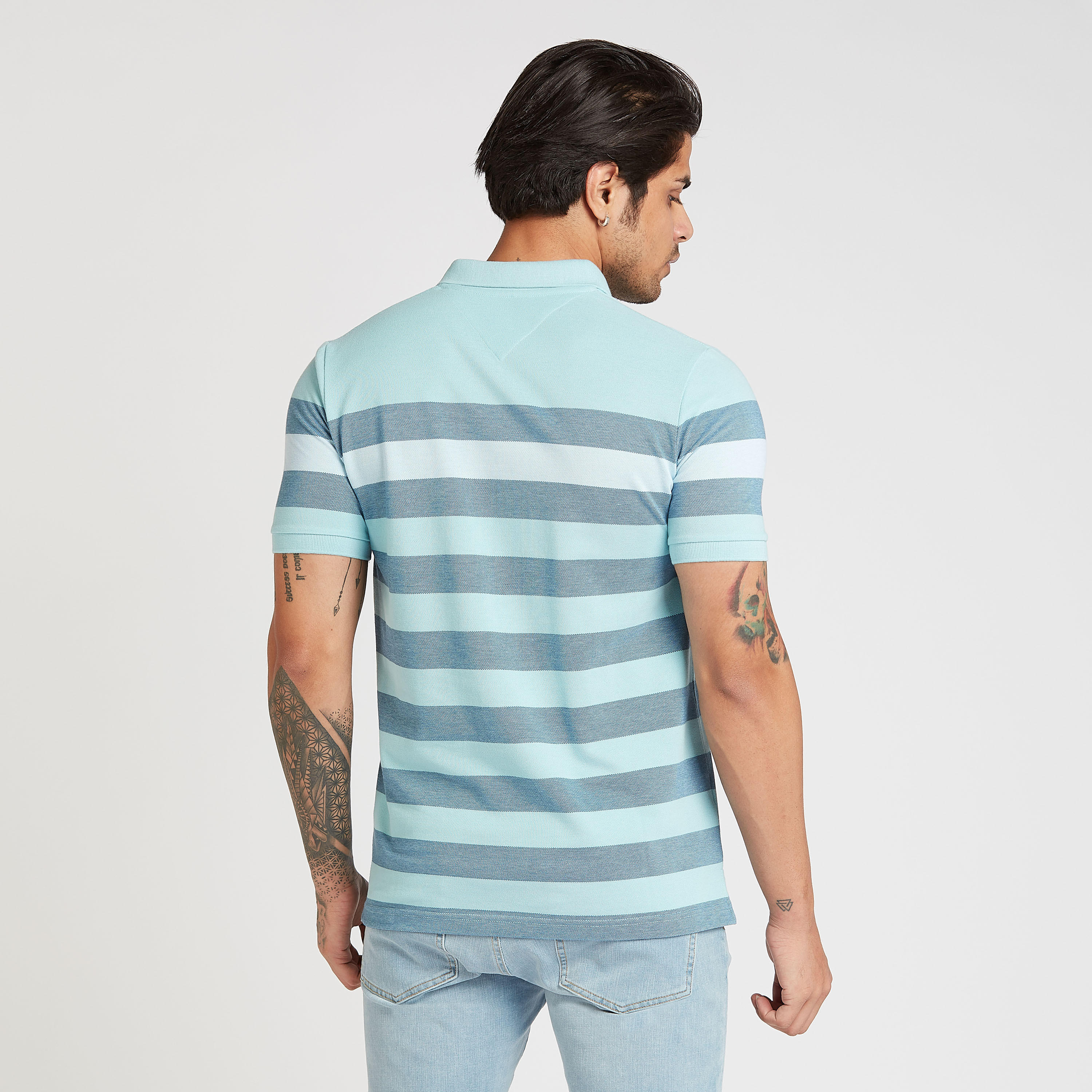 تيشيرت بولو مخطط بأكمام قصيرة-men-clothing-tshirtsandpolos-polos-image-4