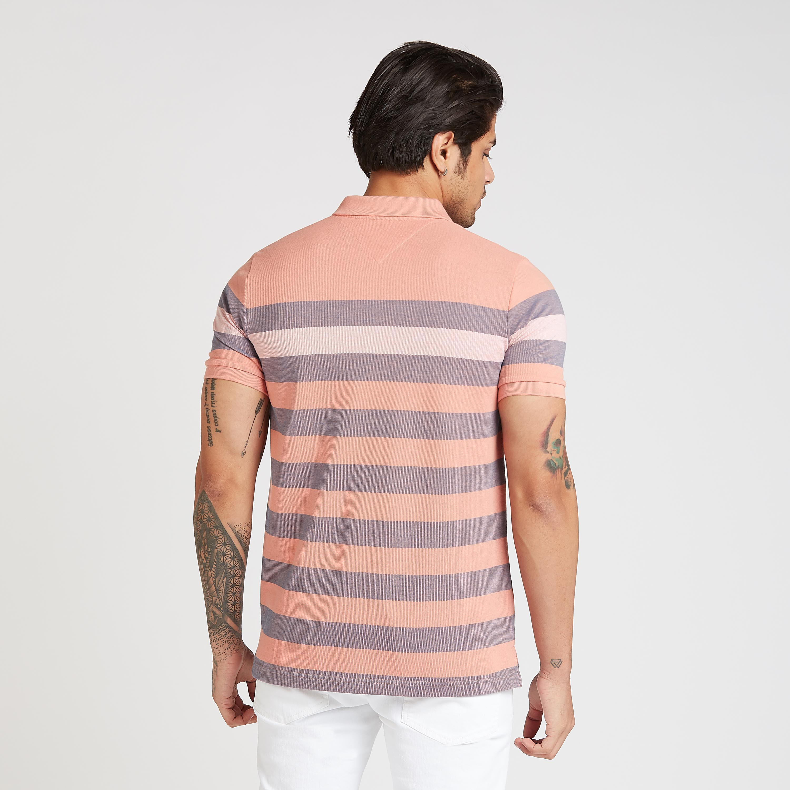 Striped Polo T-shirt with Short Sleeves-men-clothing-tshirtsandpolos-polos-image-4