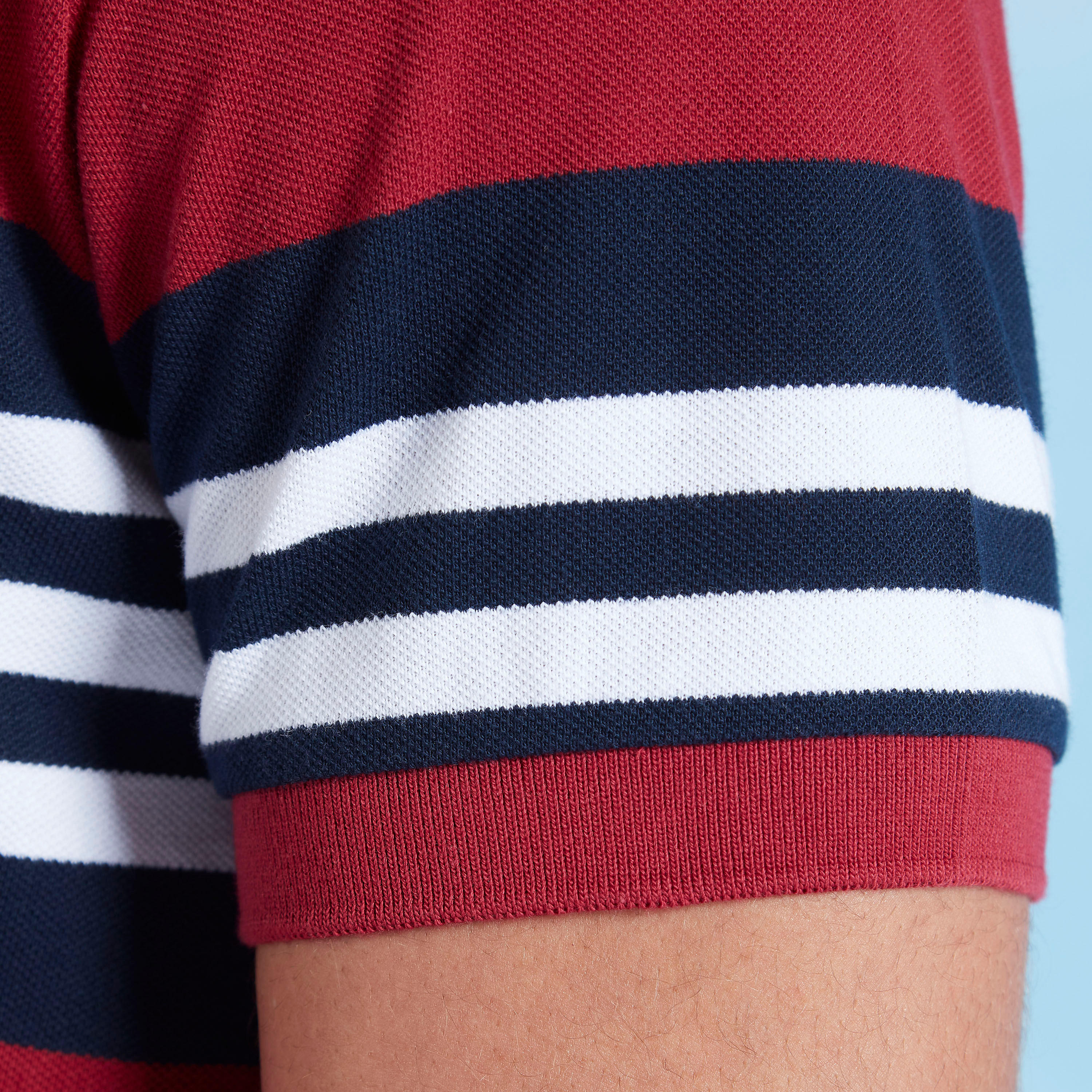 Striped Polo T-shirt with Short Sleeves-men-clothing-tshirtsandpolos-polos-image-4