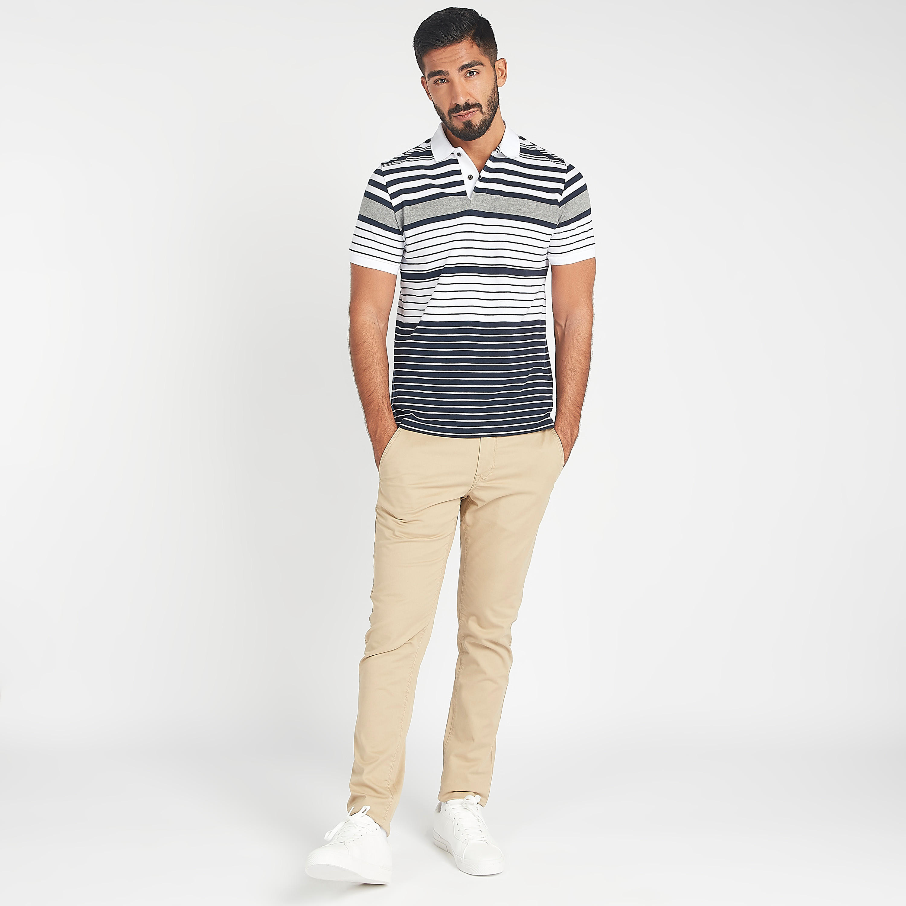 قميص بولو مخطط بأكمام قصيرة-men-clothing-tshirtsandpolos-polos-image-2