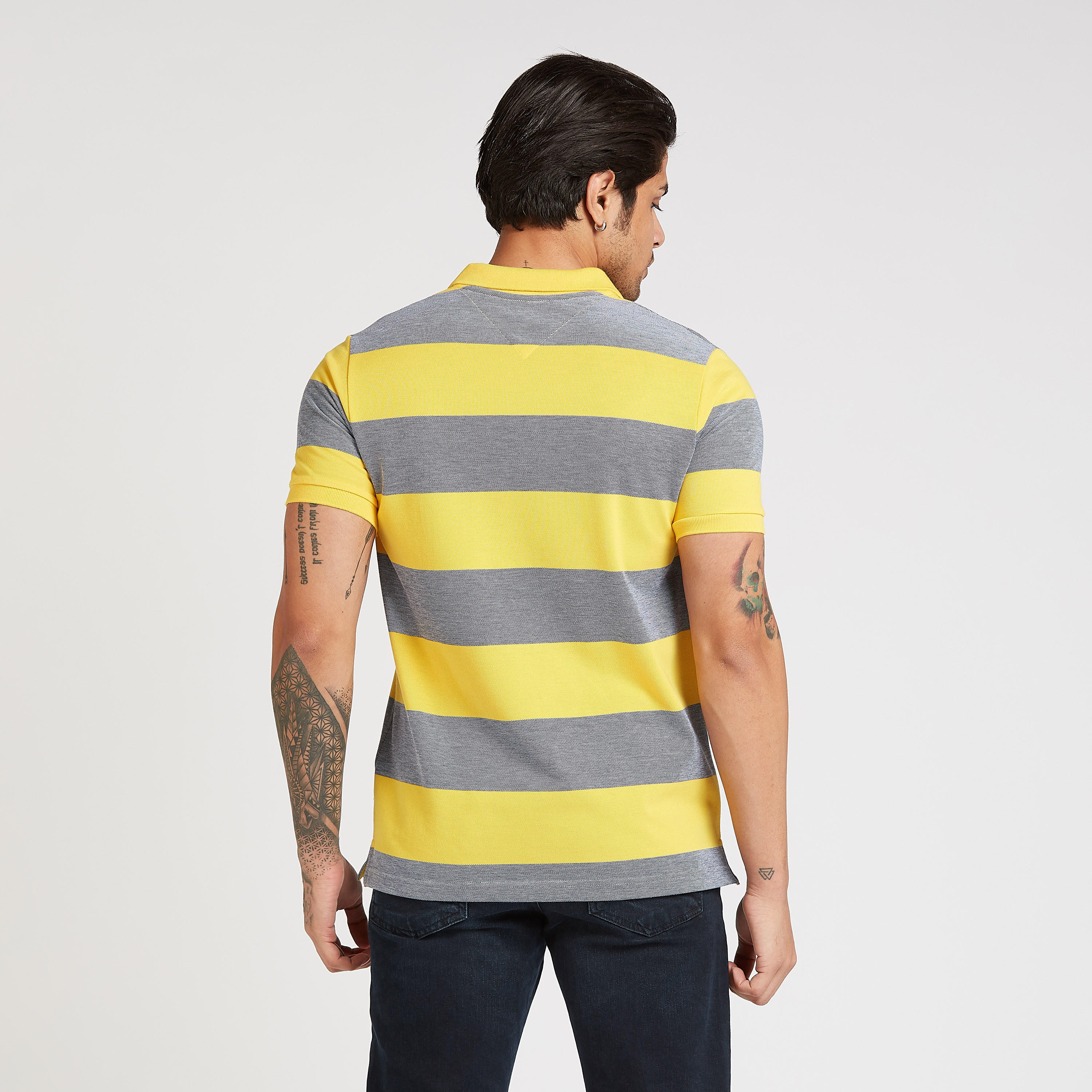 تيشيرت بولو مخطط بأكمام قصيرة-men-clothing-tshirtsandpolos-polos-image-4