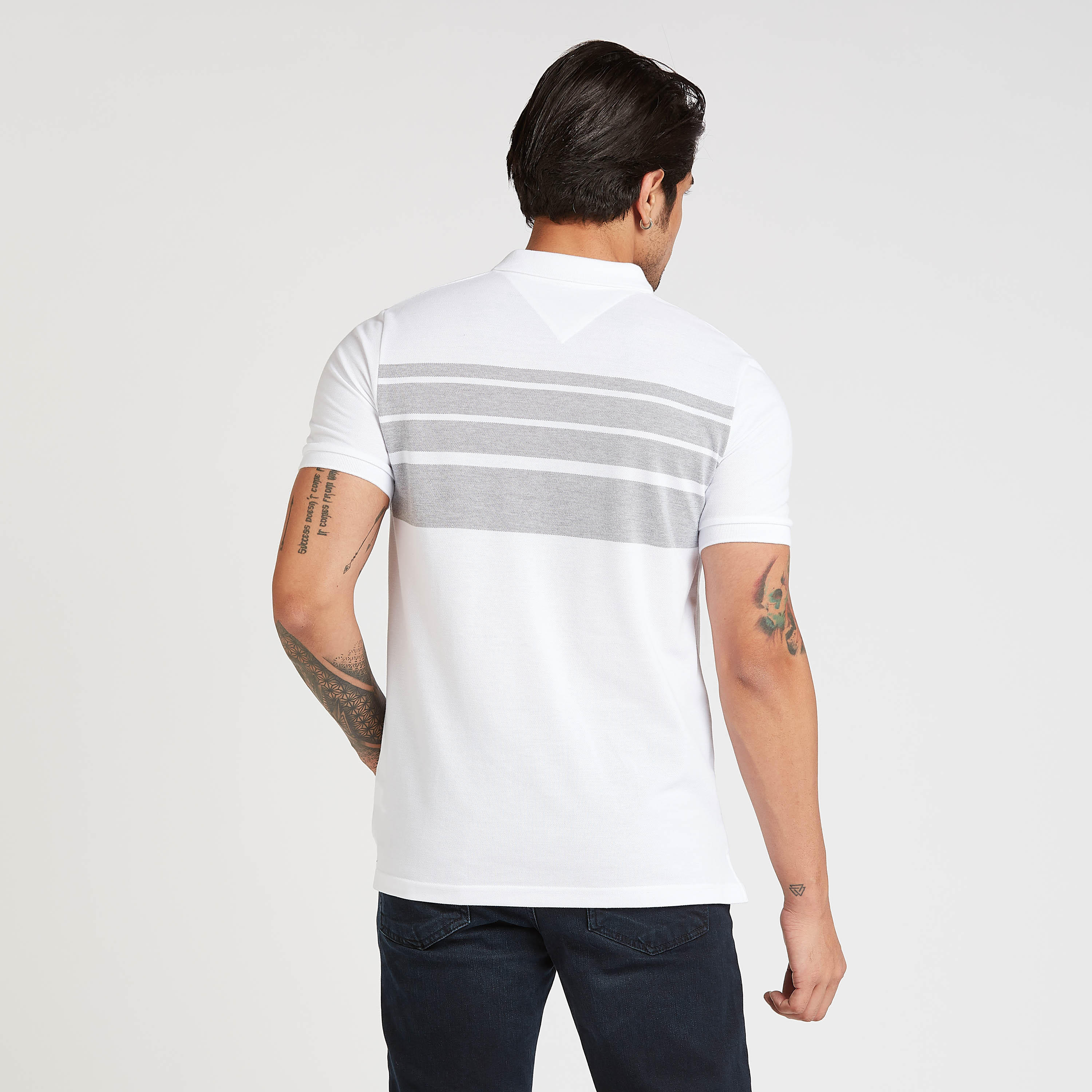 تيشيرت بولو سليم فيت مخطّط بأكمام قصيرة-men-clothing-tshirtsandpolos-polos-image-4